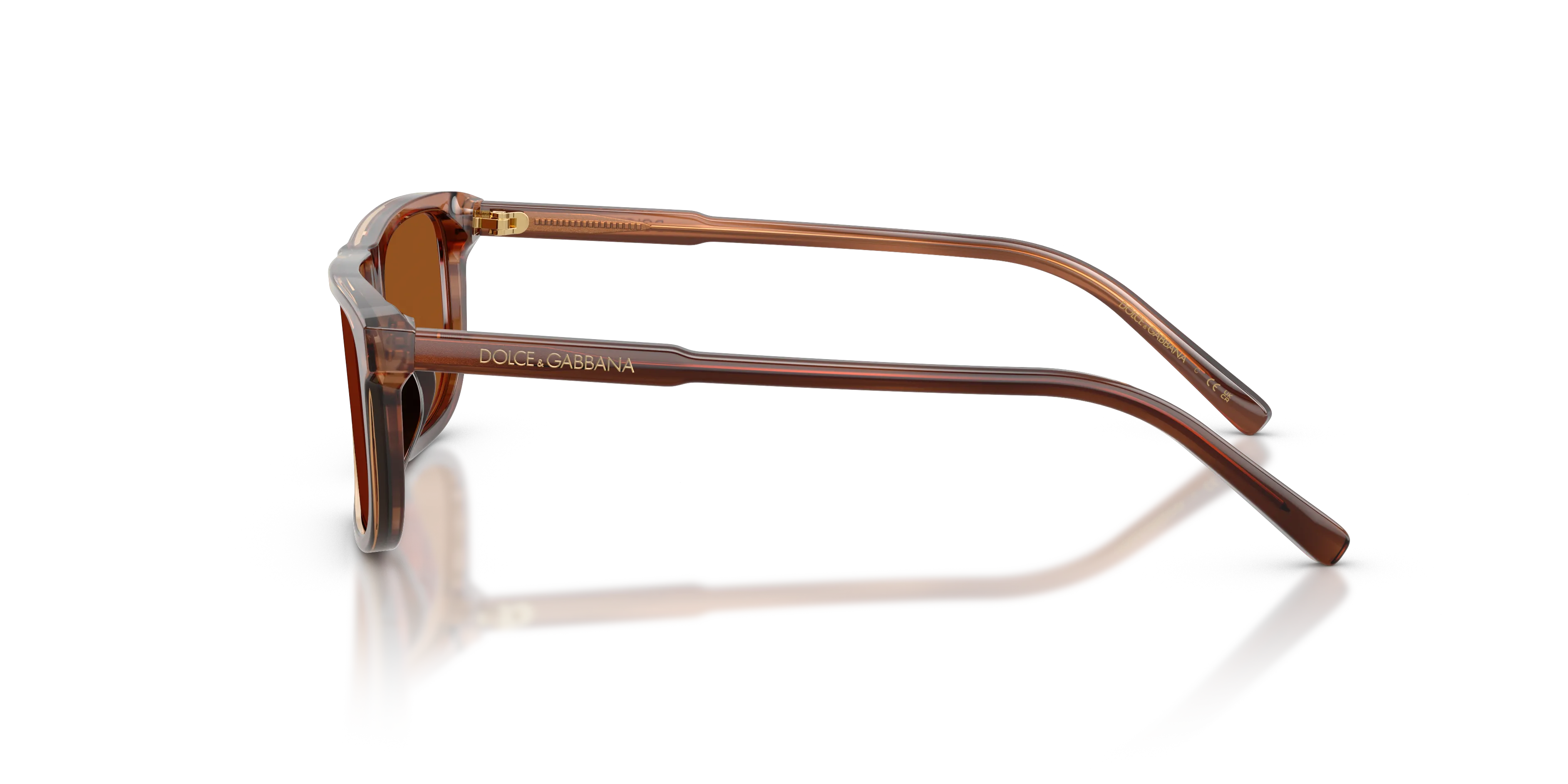 Dolce & Gabbana DX4009 348173 Occhiali da sole Acetato Marrone Marrone Squadrata Normale - immagine 4