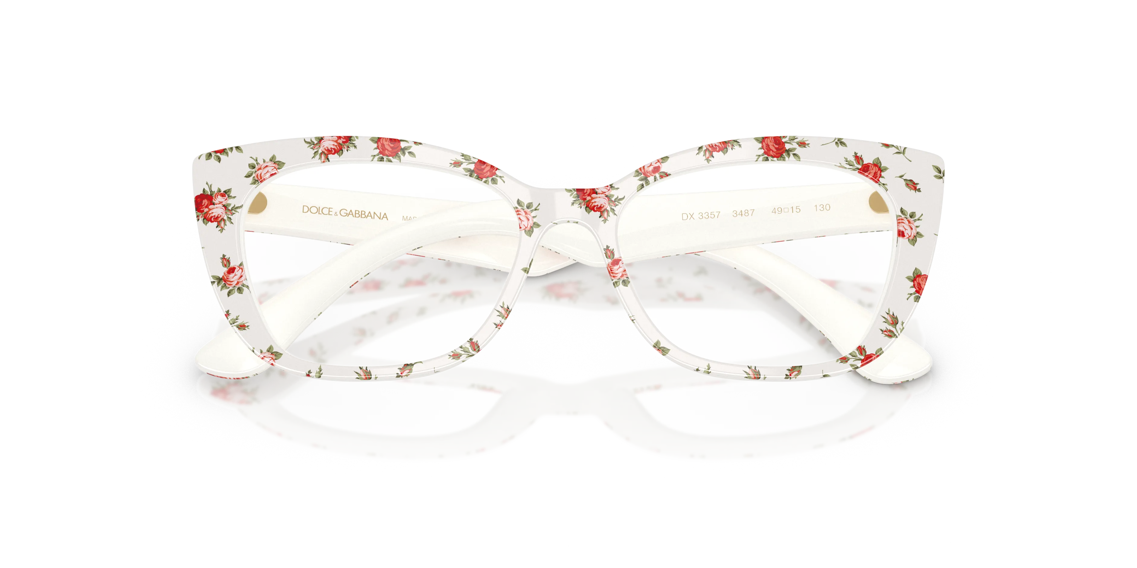 Dolce & Gabbana DX3357 3487 Montature da vista Acetato Multi-colore Trasparente Cat Eye Normale - immagine 2