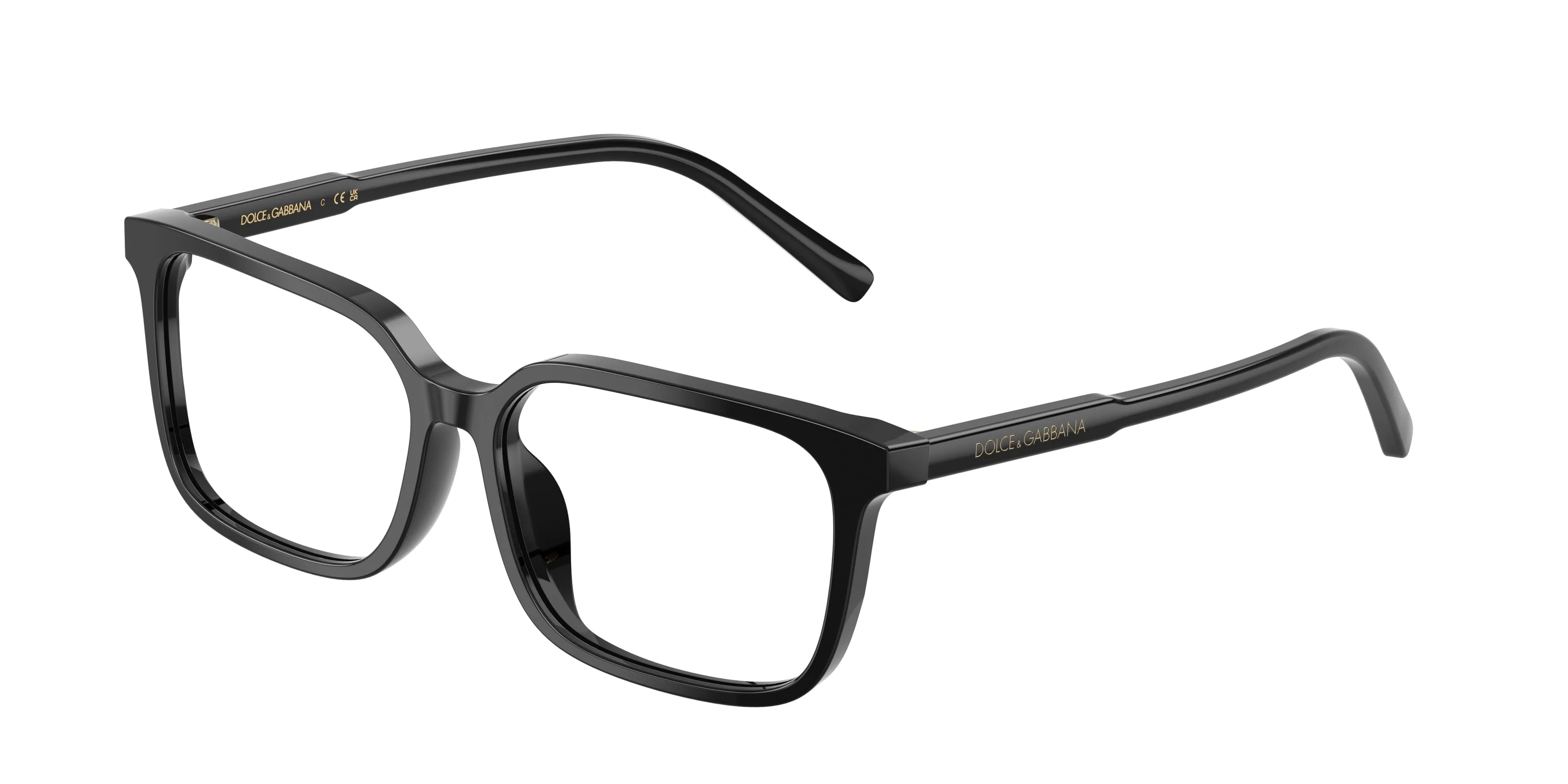 Dolce & Gabbana DX3003 501 Montature da vista Acetato Nero Trasparente Squadrata Normale - immagine 1