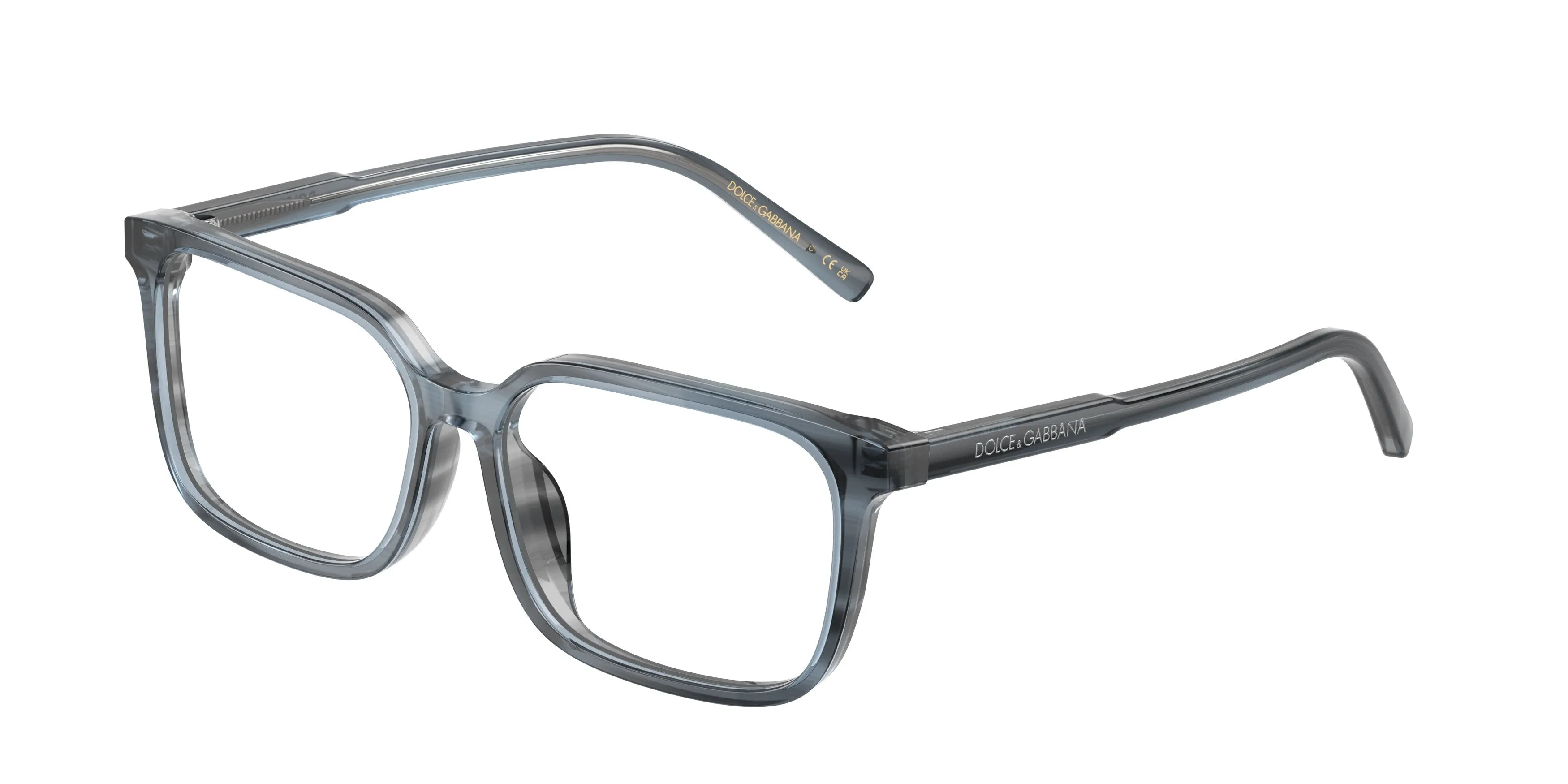 Dolce & Gabbana DX3003 3482 Montature da vista Acetato Blu Trasparente Squadrata Normale - immagine 1