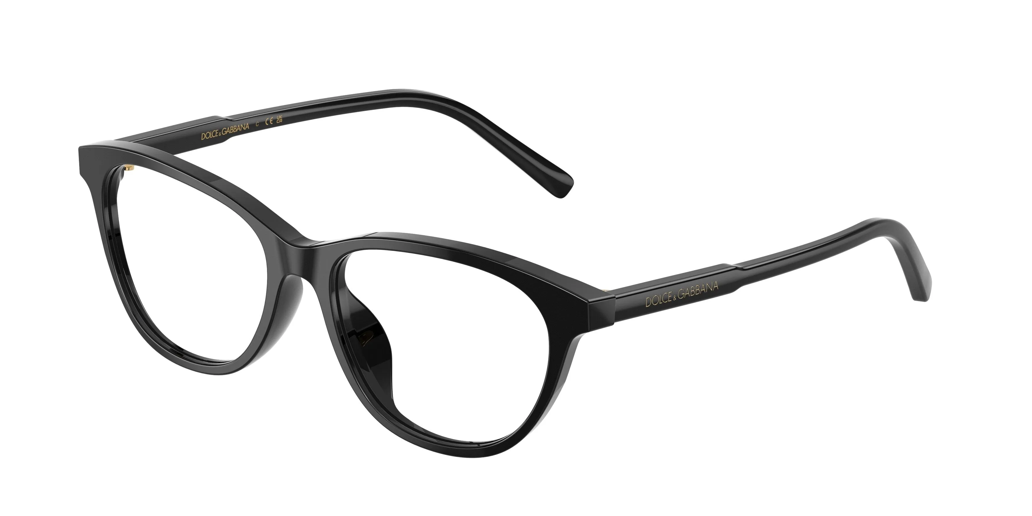 Dolce & Gabbana DX3002 501 Montature da vista Acetato Nero Trasparente Cat Eye Normale - immagine 1
