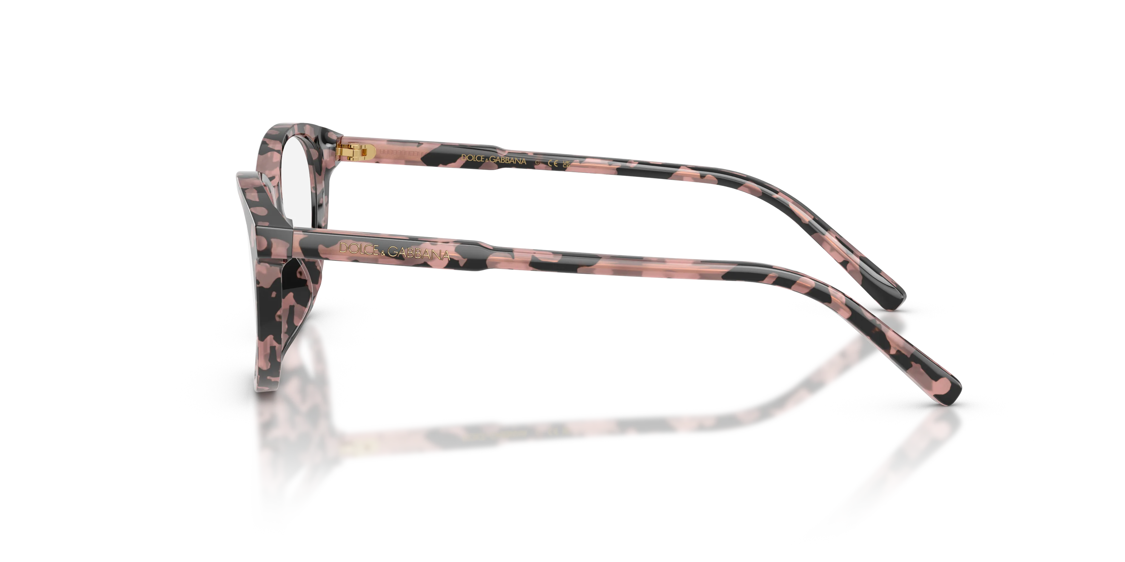 Dolce & Gabbana DX3002 3476 Montature da vista Acetato Tartaruga Trasparente Cat Eye Normale - immagine 4