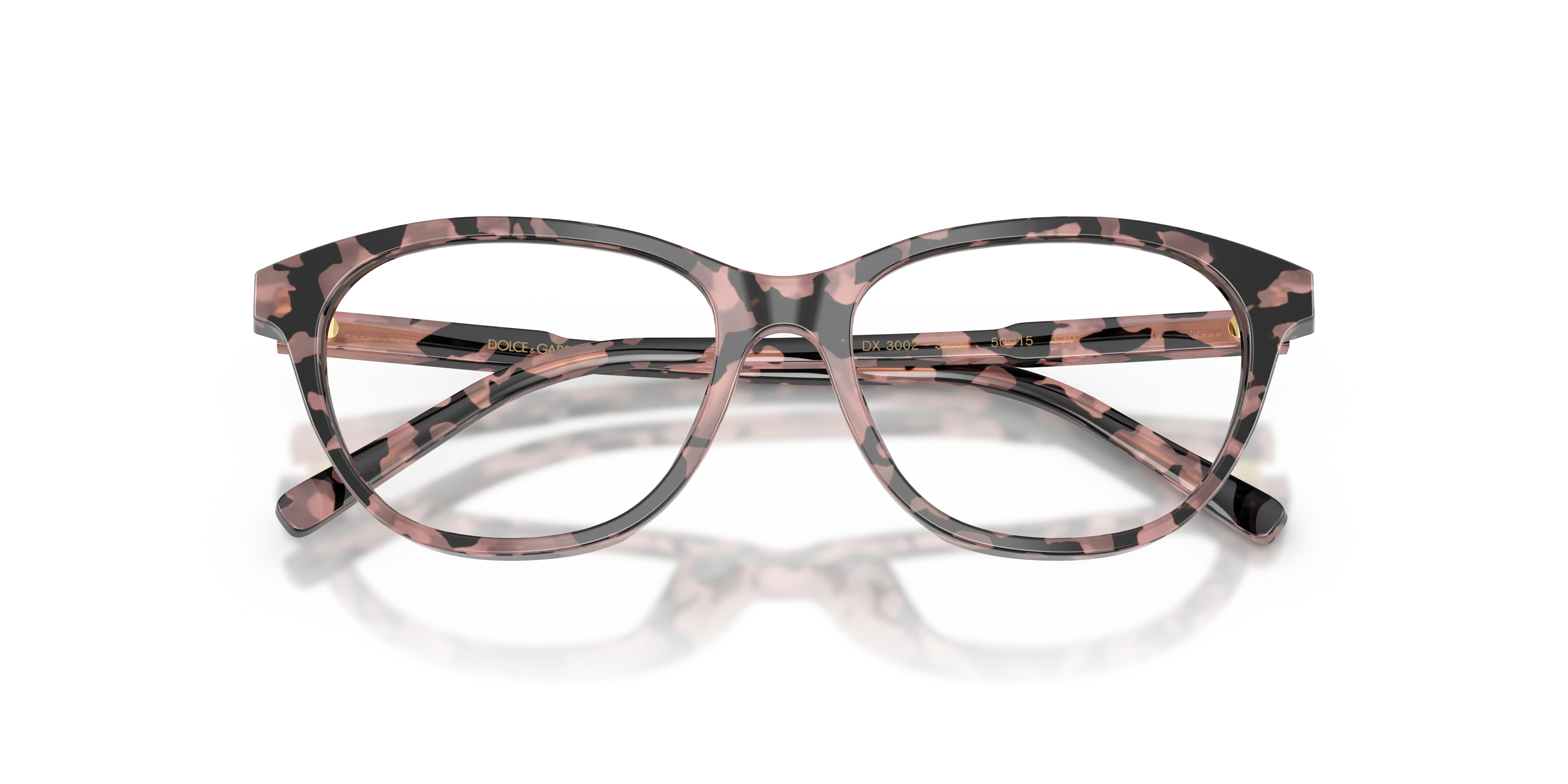 Dolce & Gabbana DX3002 3476 Montature da vista Acetato Tartaruga Trasparente Cat Eye Normale - immagine 2
