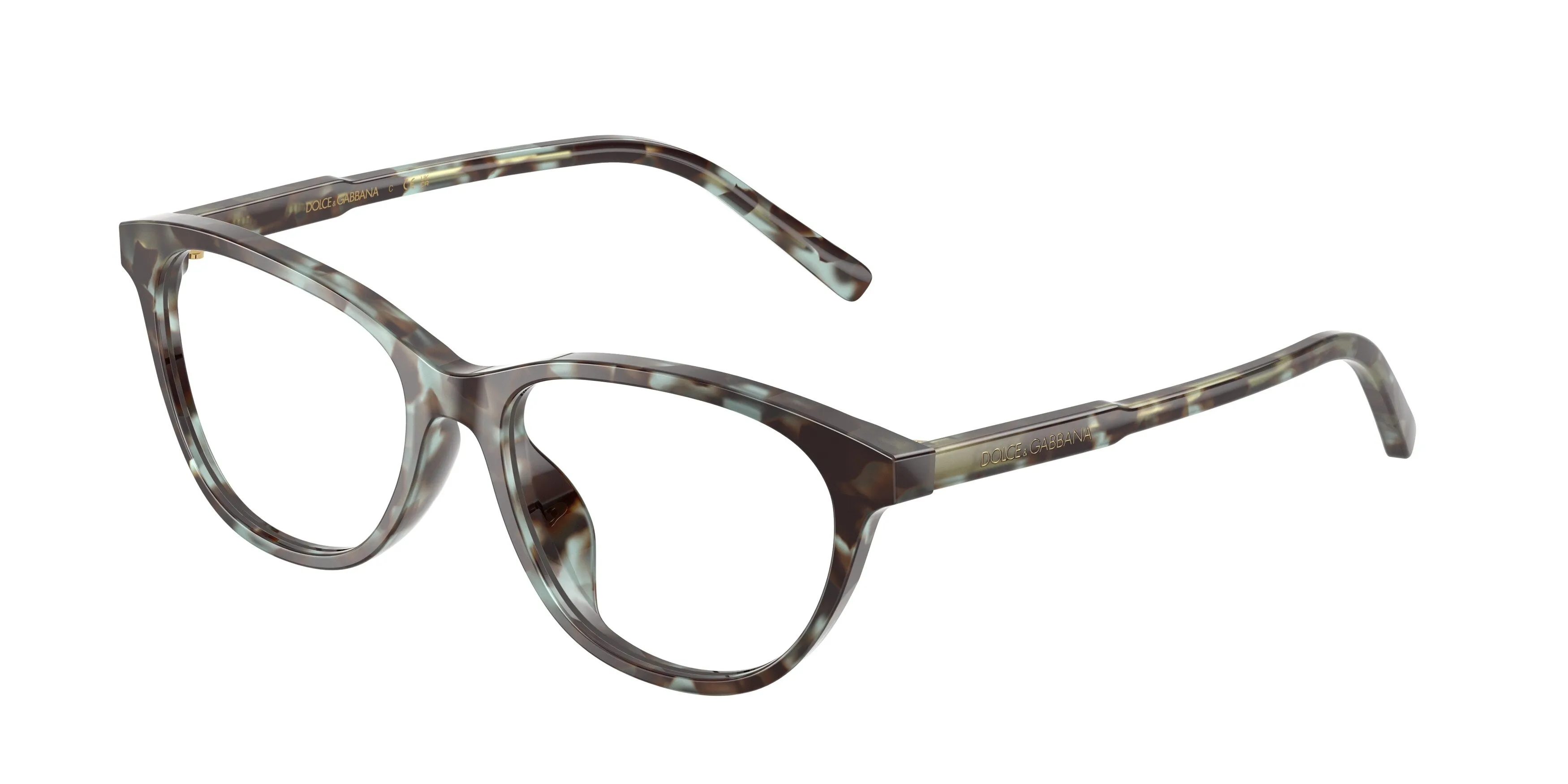 Dolce & Gabbana DX3002 3443 Montature da vista Acetato Blu Trasparente Cat Eye Normale - immagine 1