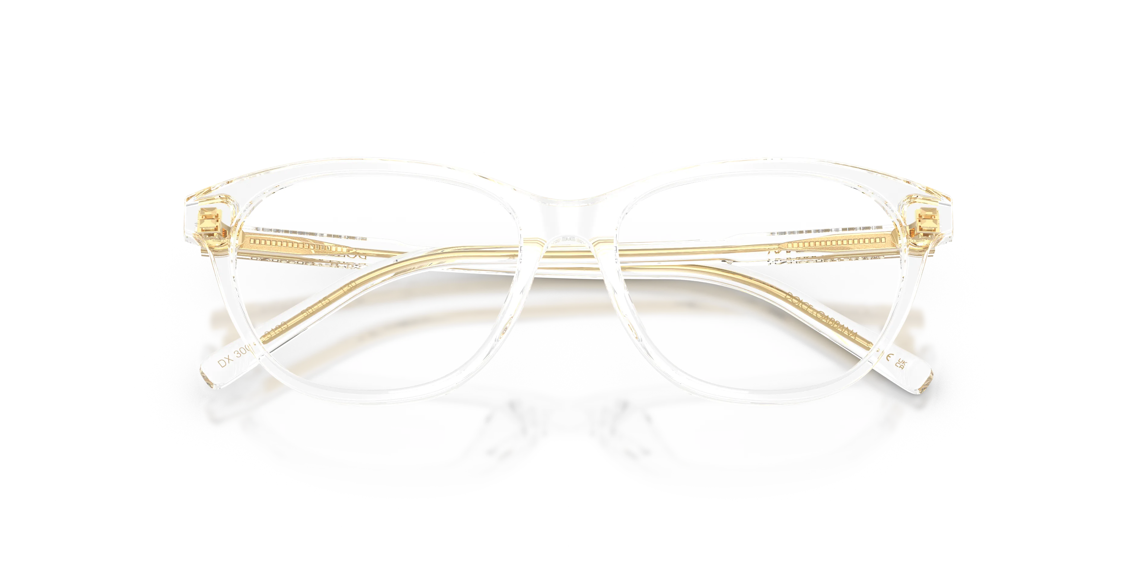 Dolce & Gabbana DX3002 3133 Montature da vista Acetato Trasparente Trasparente Cat Eye Normale - immagine 2