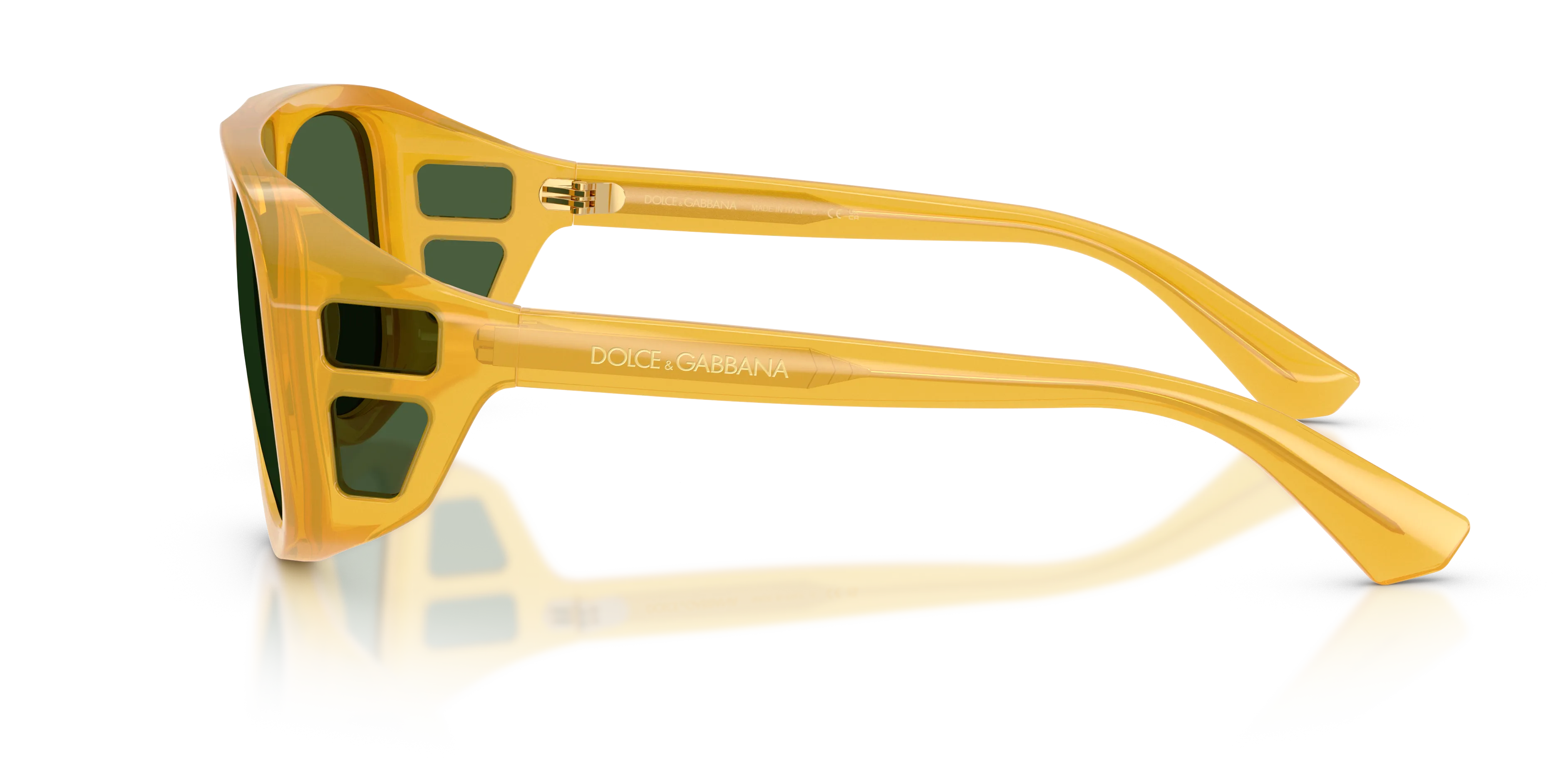Dolce & Gabbana DG6208 652/71 Occhiali da sole Iniettato Tartaruga Verde Pilot Normale - immagine 4