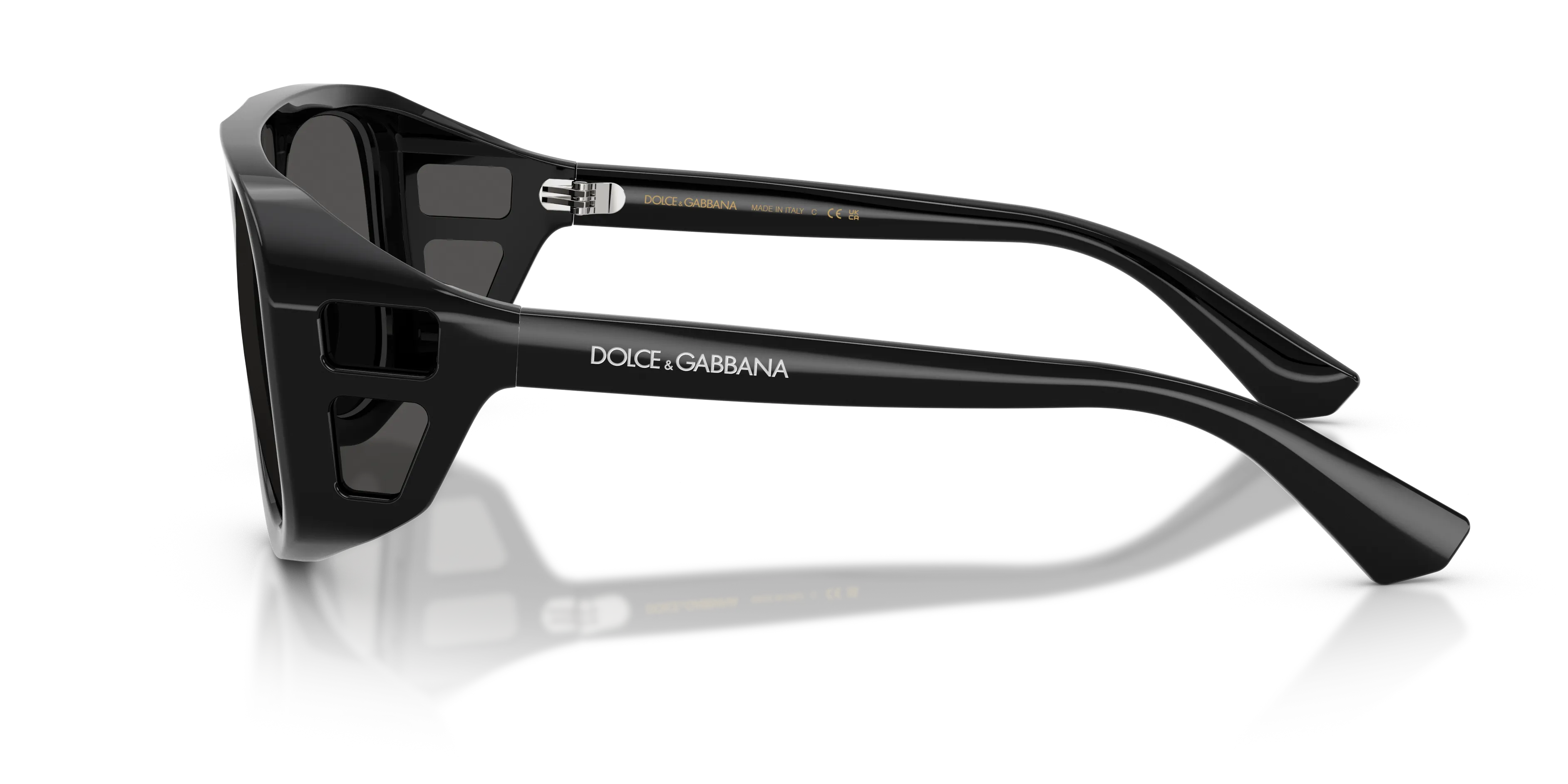 Dolce & Gabbana DG6208 501/87 Occhiali da sole Iniettato Nero Grigio Pilot Normale - immagine 4