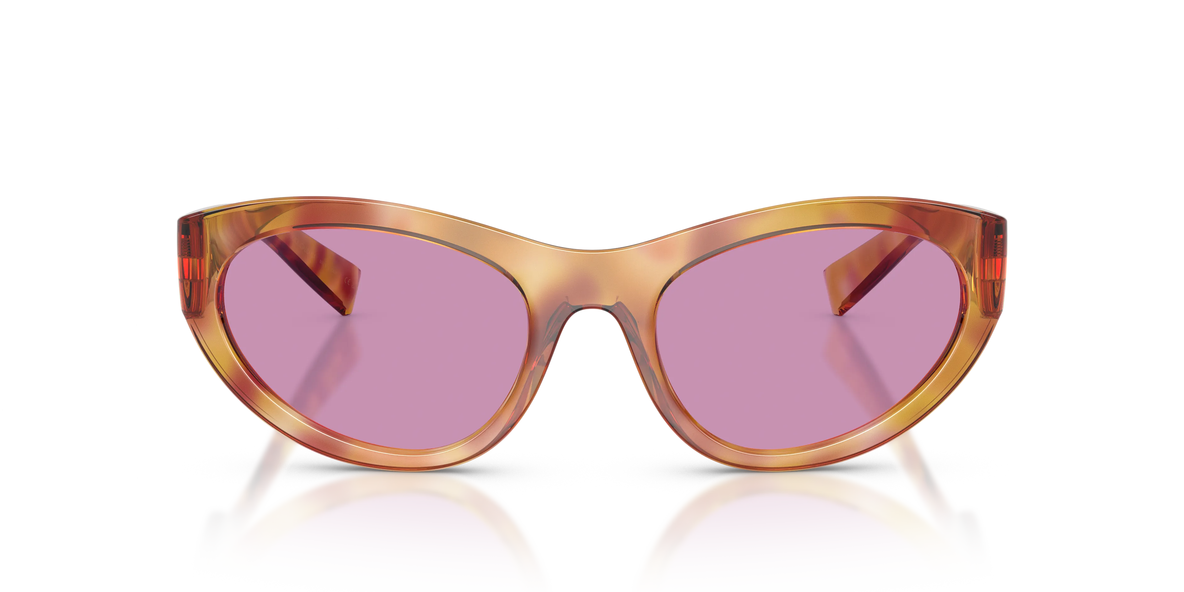 Dolce & Gabbana DG6207 34771A Occhiali da sole Iniettato Viola Viola Cat Eye Normale - immagine 3