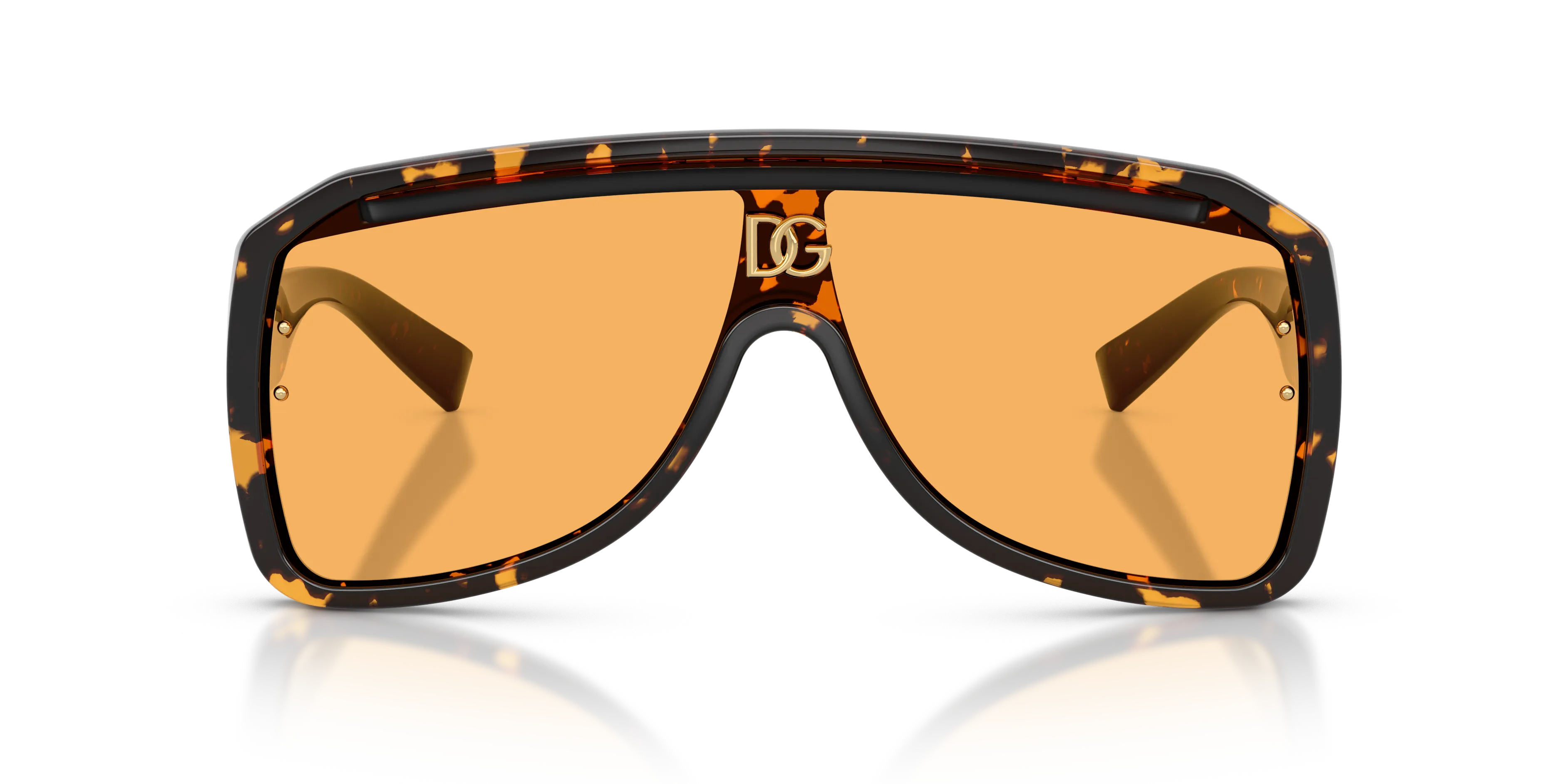 Dolce & Gabbana DG6205 512/85 Occhiali da sole Iniettato Tartaruga Giallo Pilot Normale - immagine 3