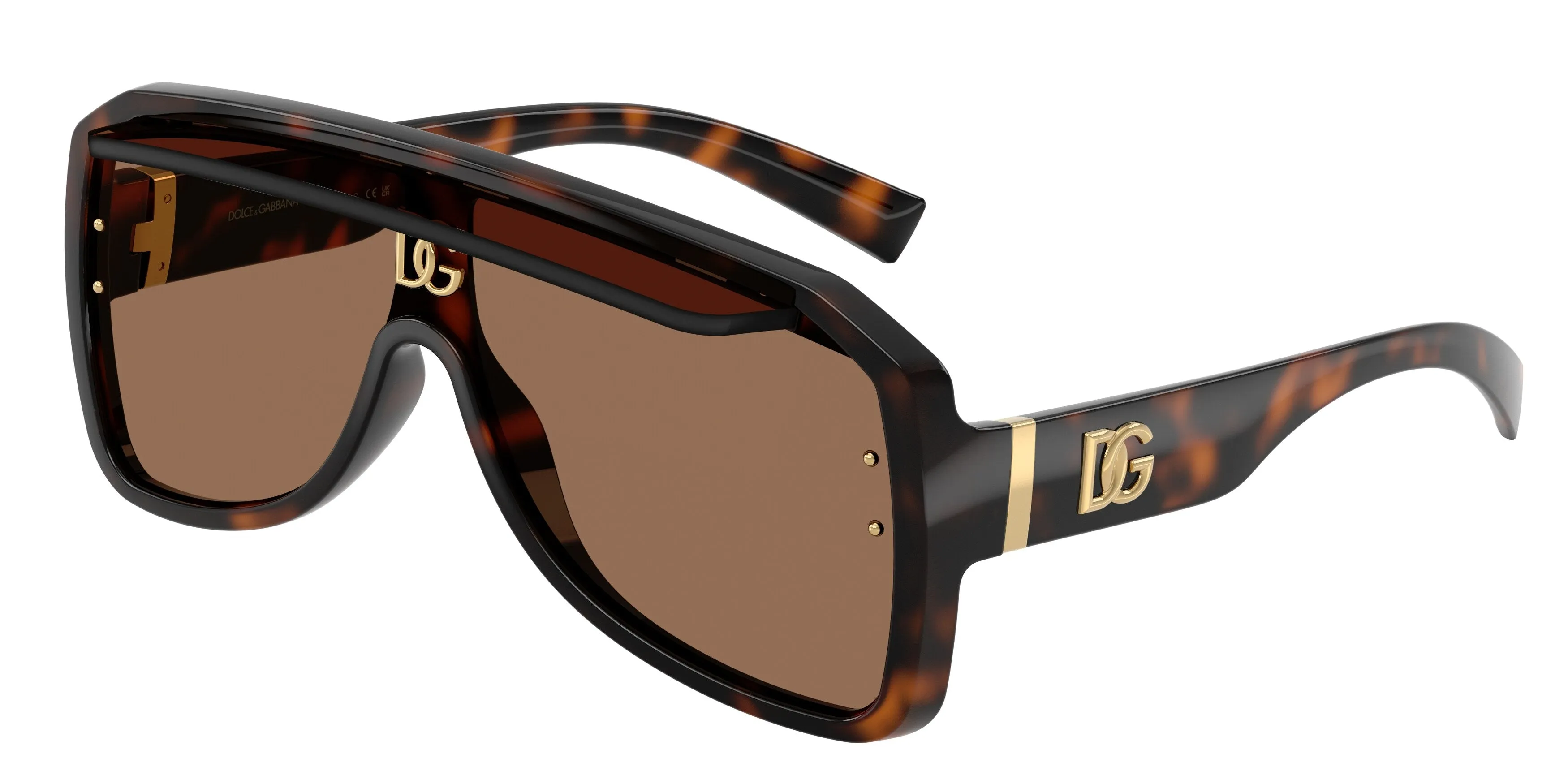 Dolce & Gabbana DG6205 502/73 Occhiali da sole Iniettato Tartaruga Marrone Pilot Normale - immagine 1