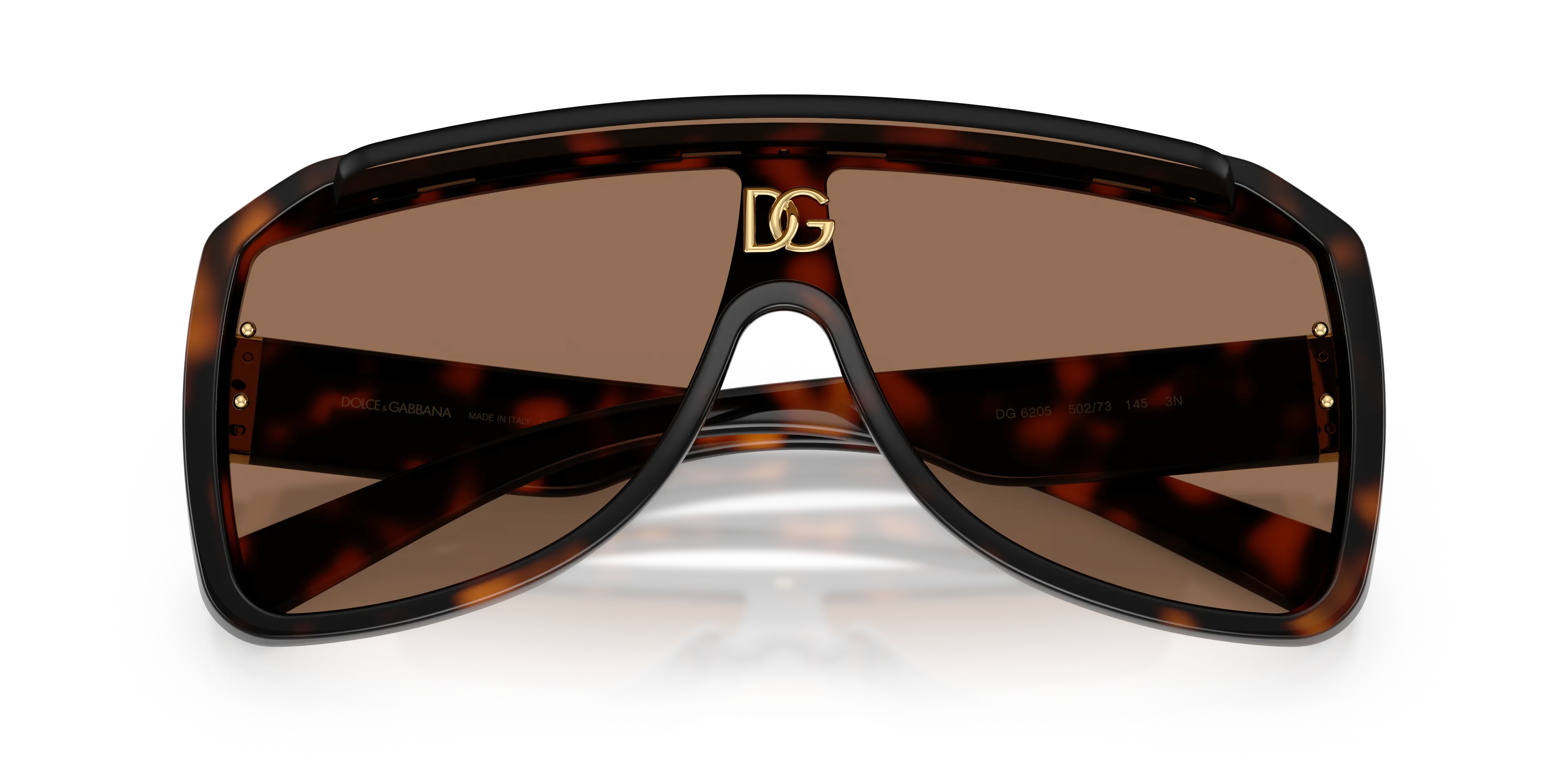 Dolce & Gabbana DG6205 502/73 Occhiali da sole Iniettato Tartaruga Marrone Pilot Normale - immagine 2