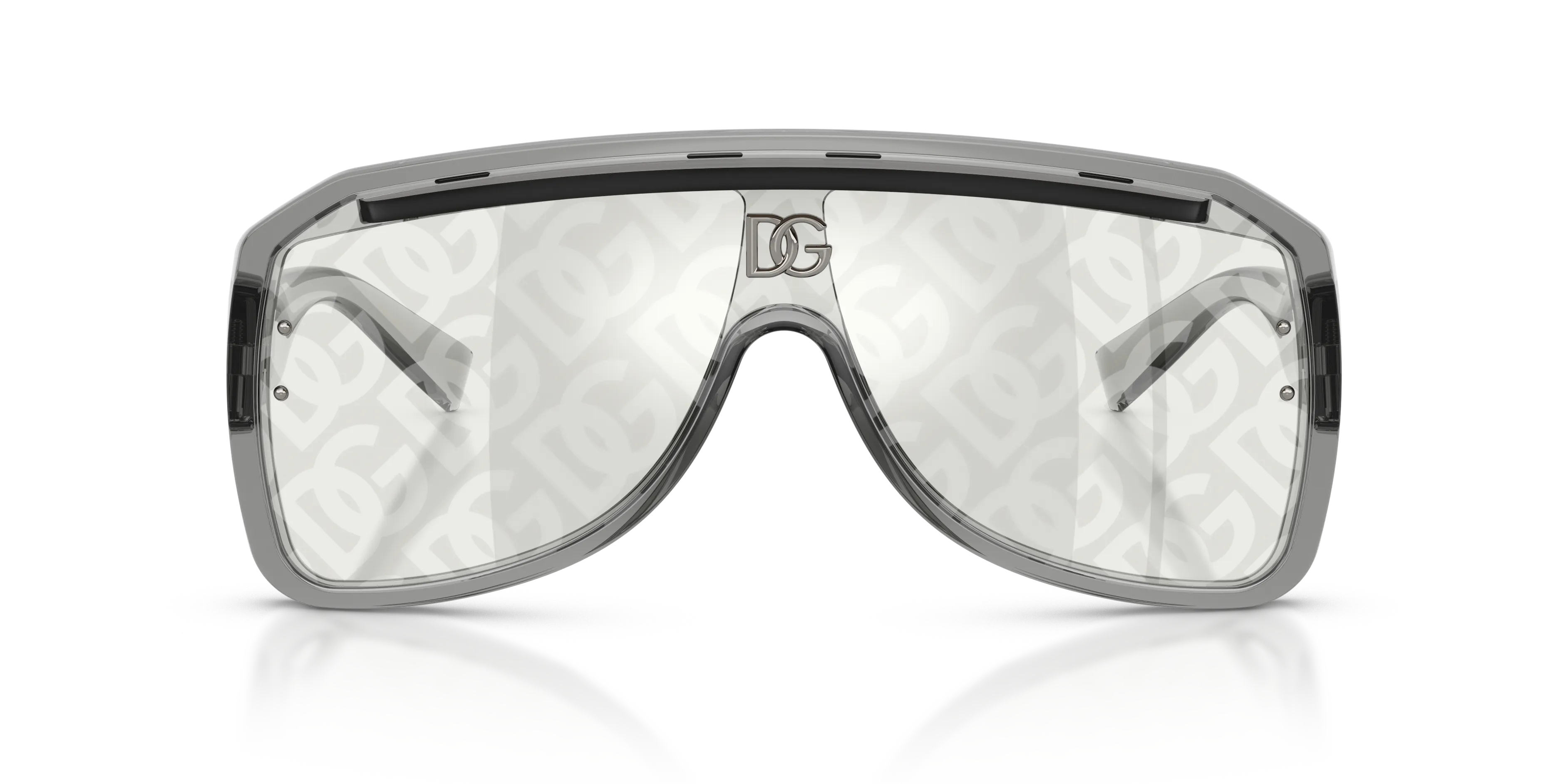Dolce & Gabbana DG6205 3160AL Occhiali da sole Iniettato Grigio Grigio Pilot Normale - immagine 3