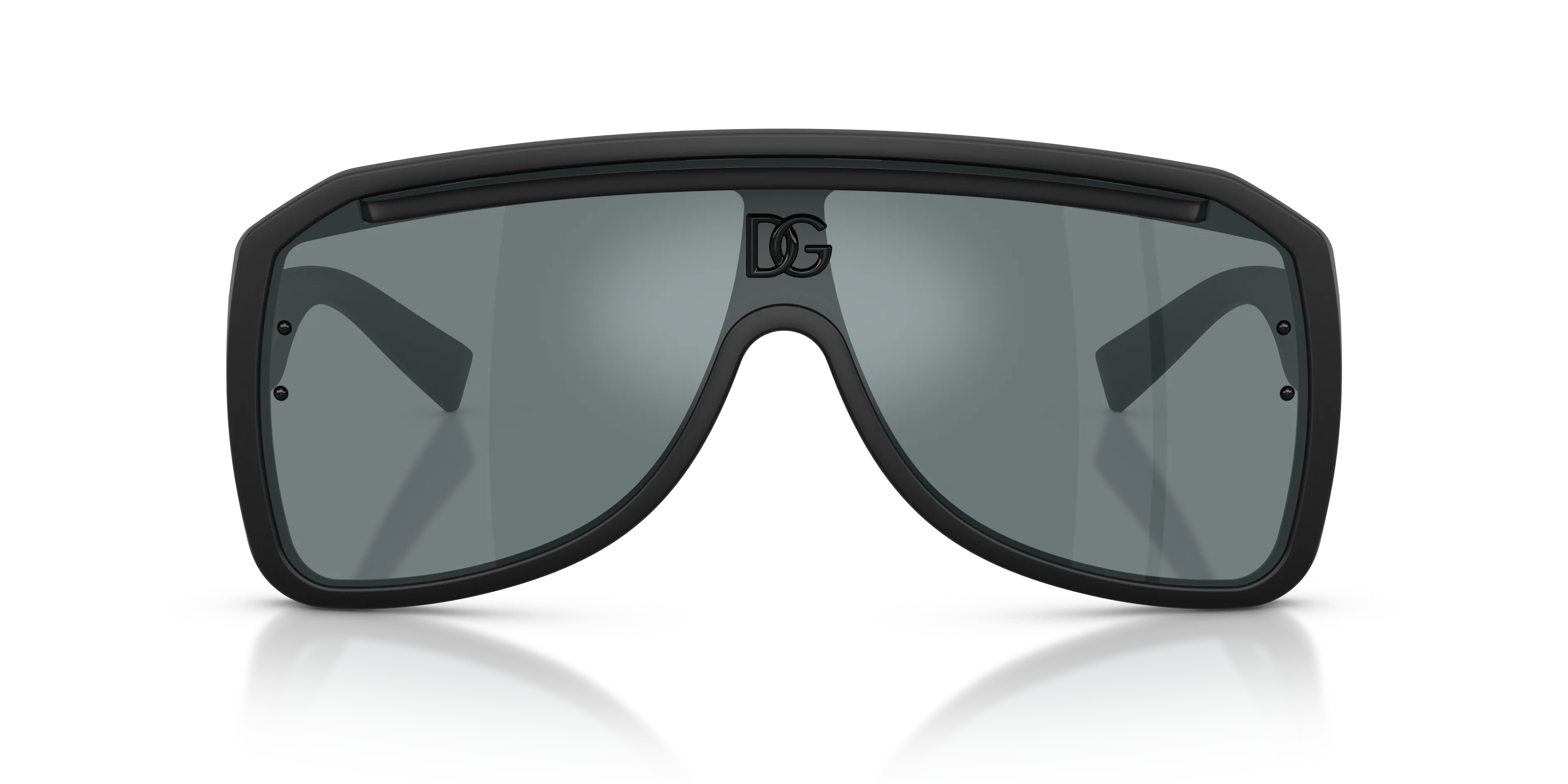 Dolce & Gabbana DG6205 25256G Occhiali da sole Iniettato Nero Grigio Pilot Specchiate - immagine 3