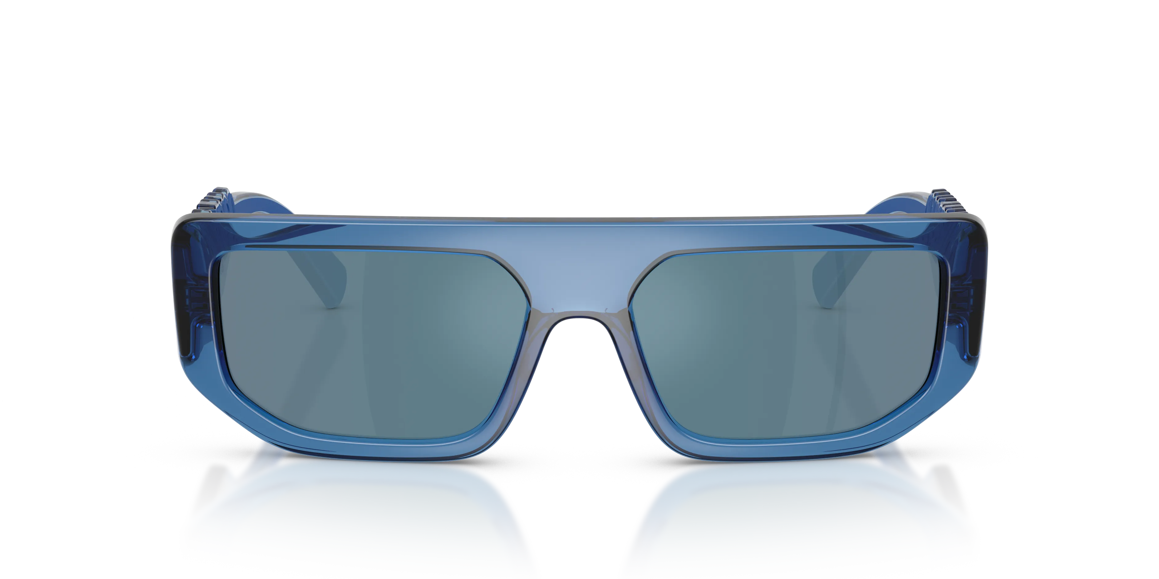 Dolce & Gabbana DG6203 300925 Occhiali da sole Iniettato Blu Blu Squadrata Normale - immagine 3