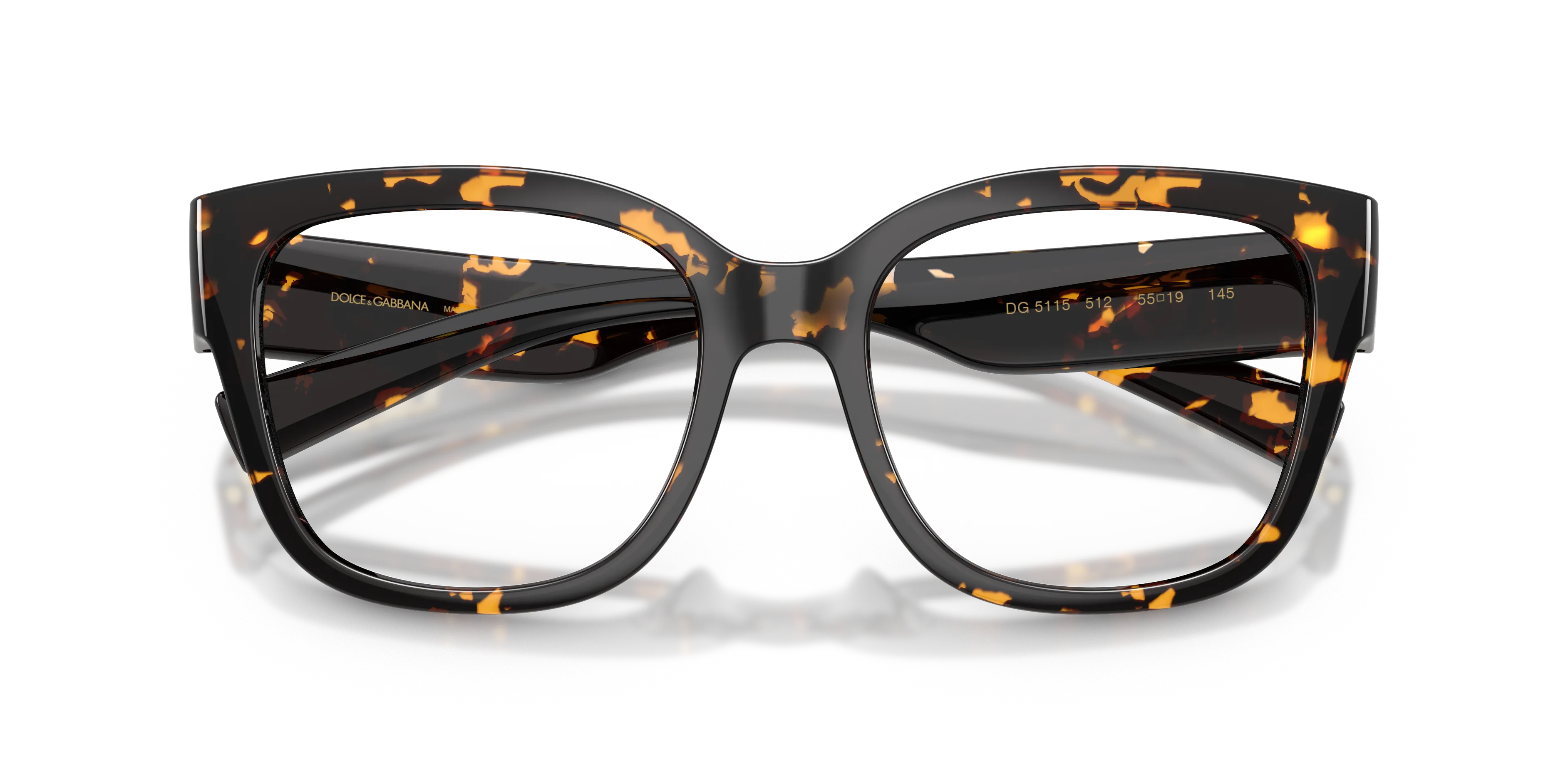 Dolce & Gabbana DG5115 512 Montature da vista Iniettato Tartaruga Trasparente Farfalla Normale - immagine 2