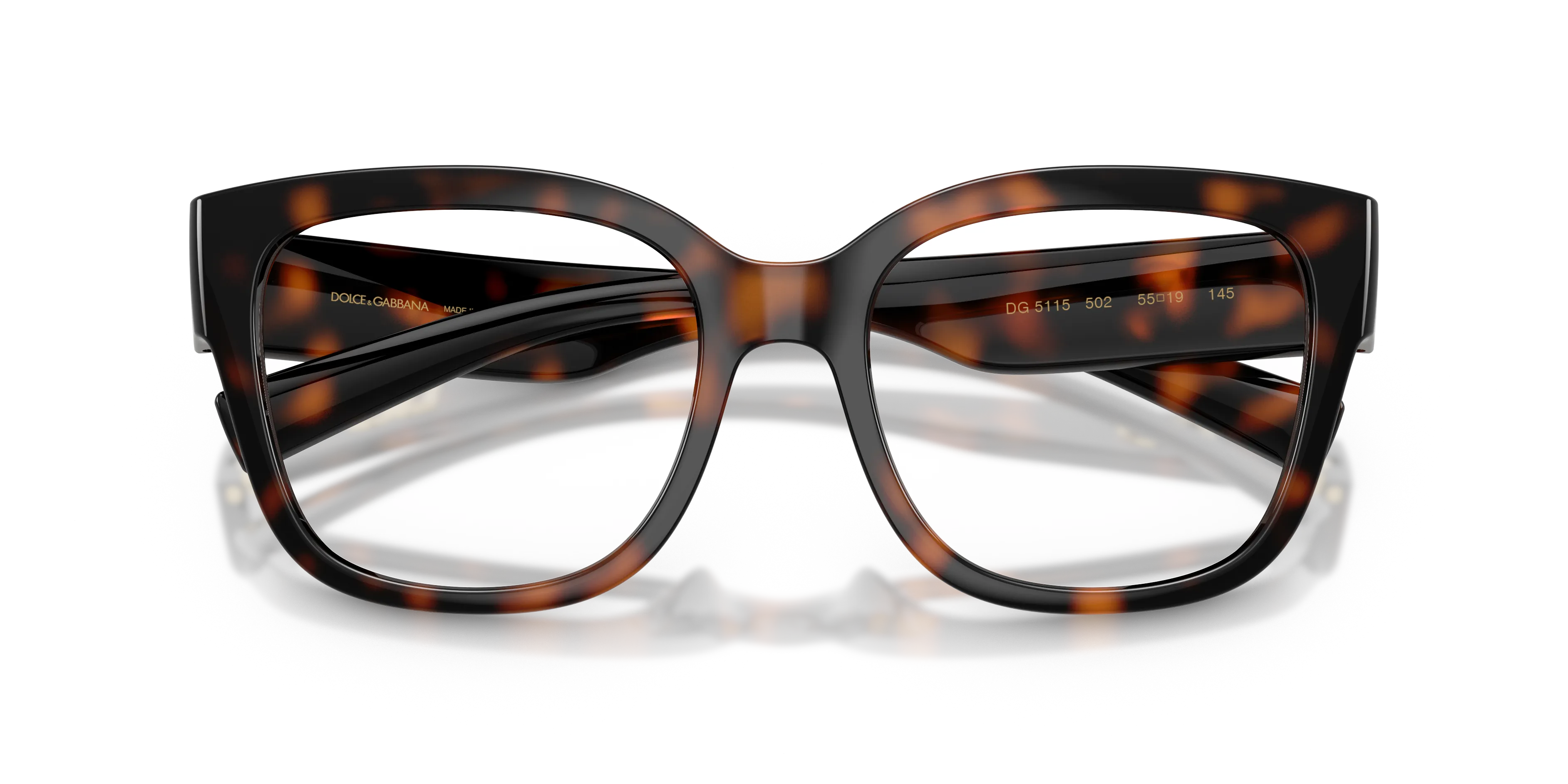 Dolce & Gabbana DG5115 502 Montature da vista Iniettato Tartaruga Trasparente Farfalla Normale - immagine 2