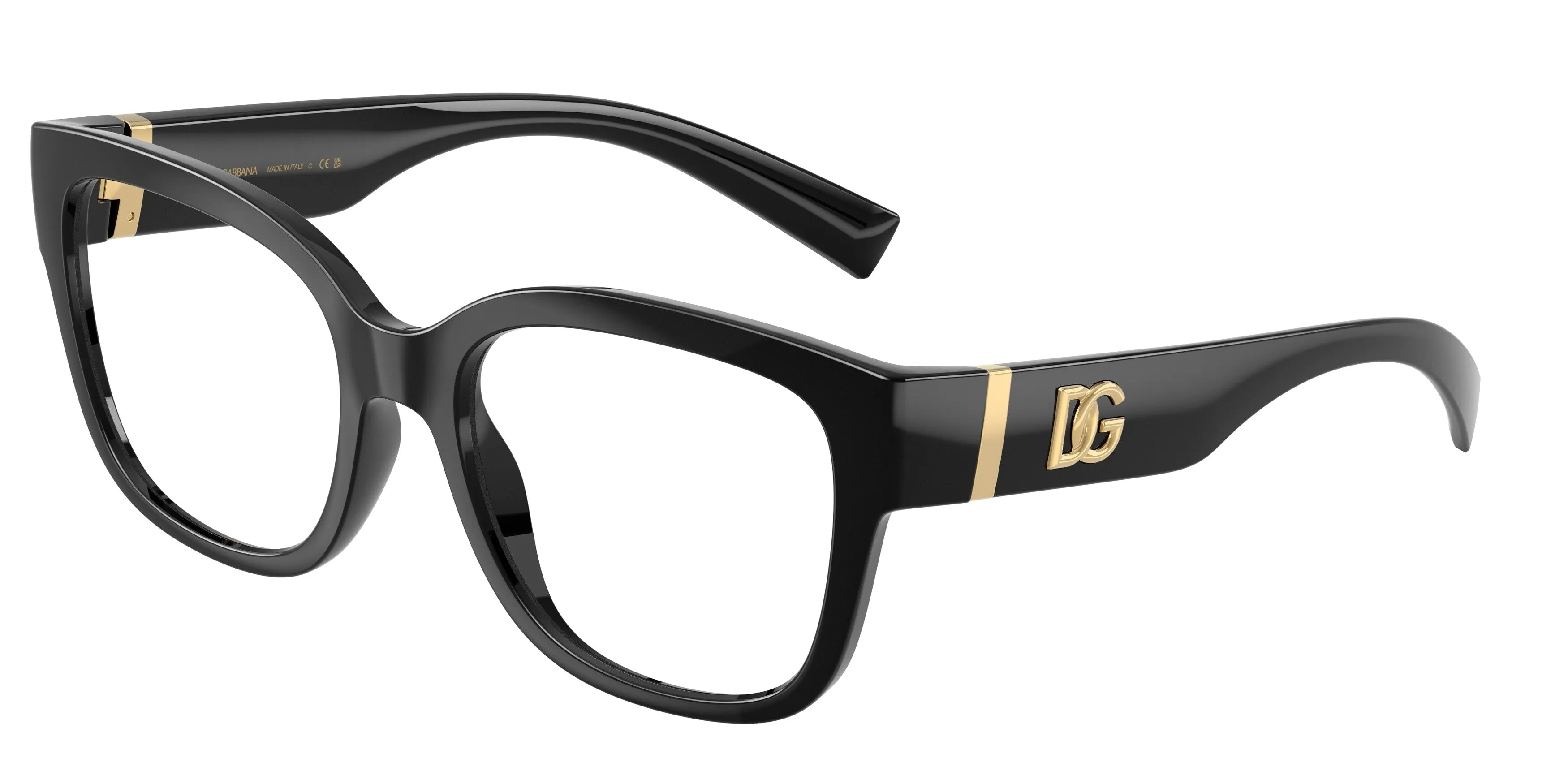 Dolce & Gabbana DG5115 501 Montature da vista Iniettato Nero Trasparente Farfalla Normale - immagine 1