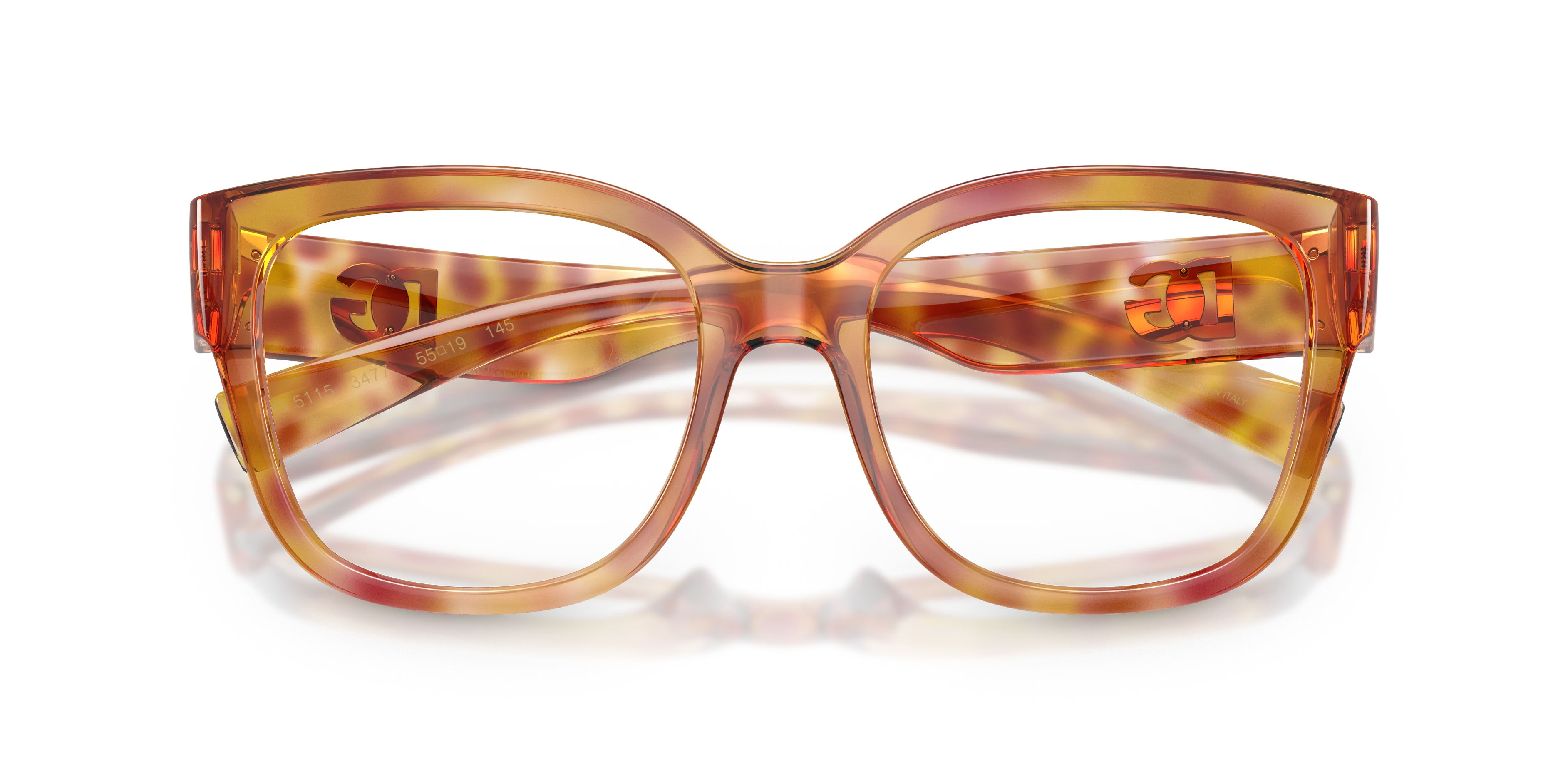 Dolce & Gabbana DG5115 3477 Montature da vista Iniettato Viola Trasparente Farfalla Normale - immagine 2