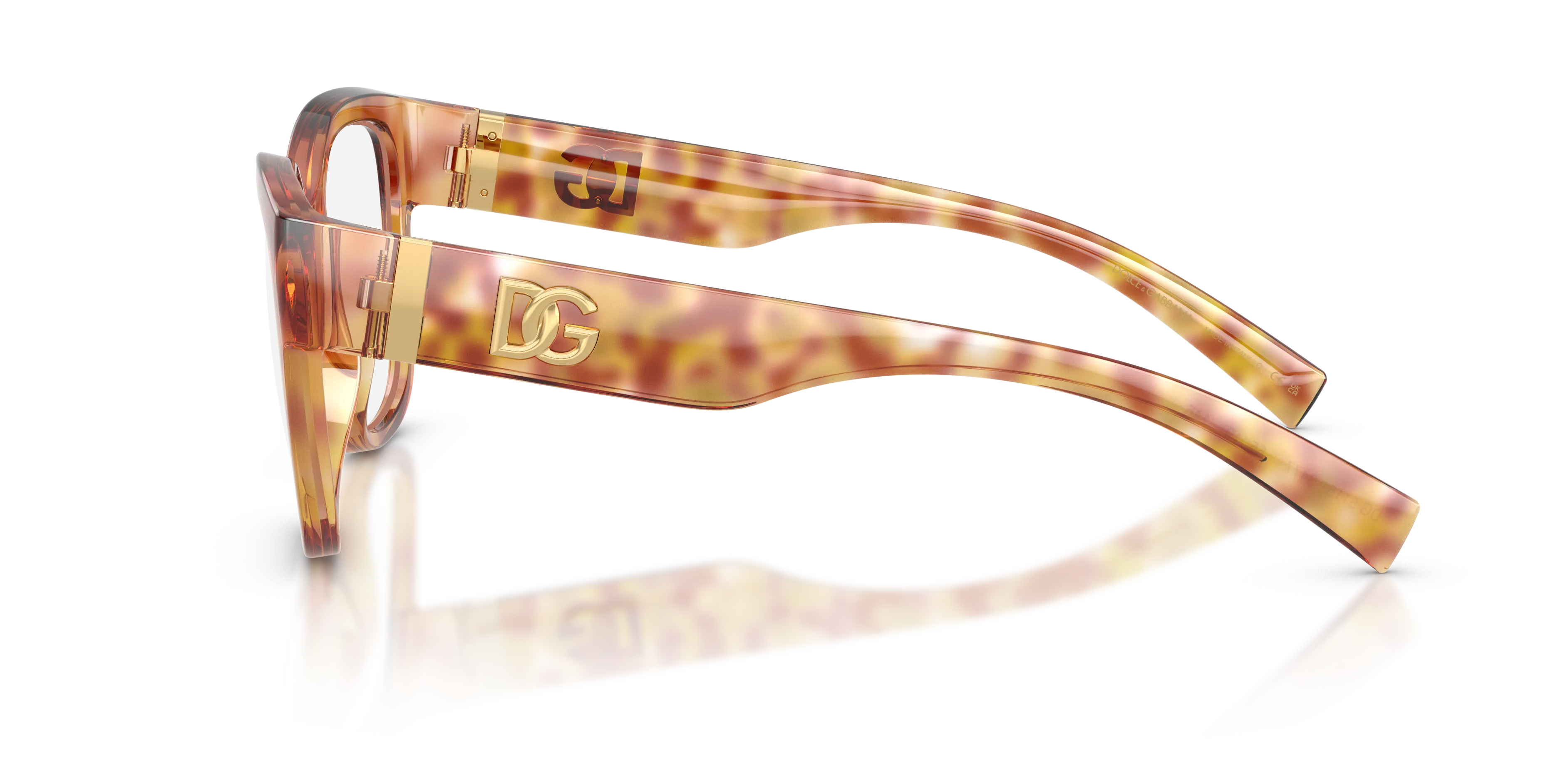 Dolce & Gabbana DG5115 3477 Montature da vista Iniettato Viola Trasparente Farfalla Normale - immagine 4