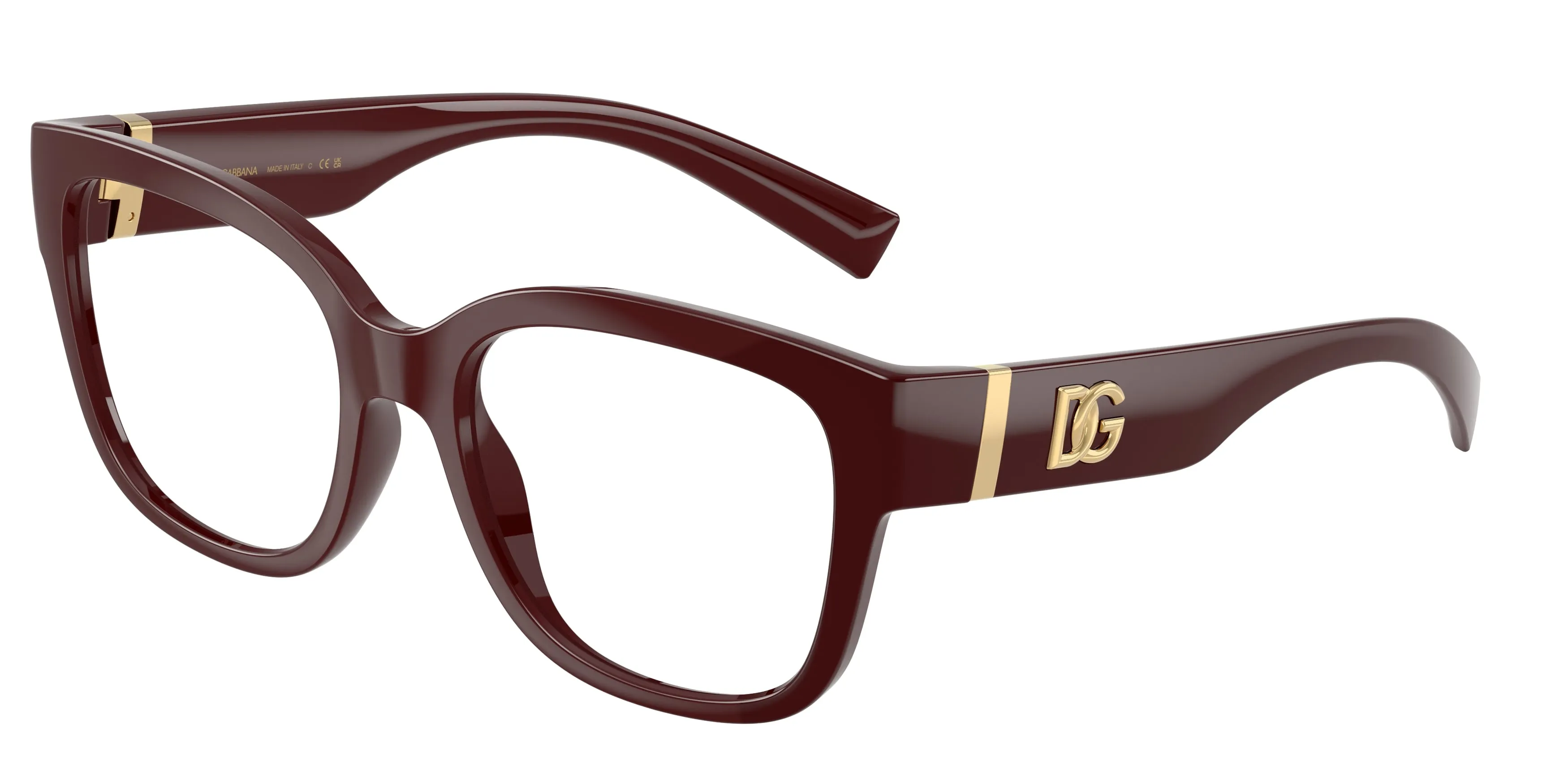 Dolce & Gabbana DG5115 3091 Montature da vista Iniettato Rosso Trasparente Farfalla Normale - immagine 1