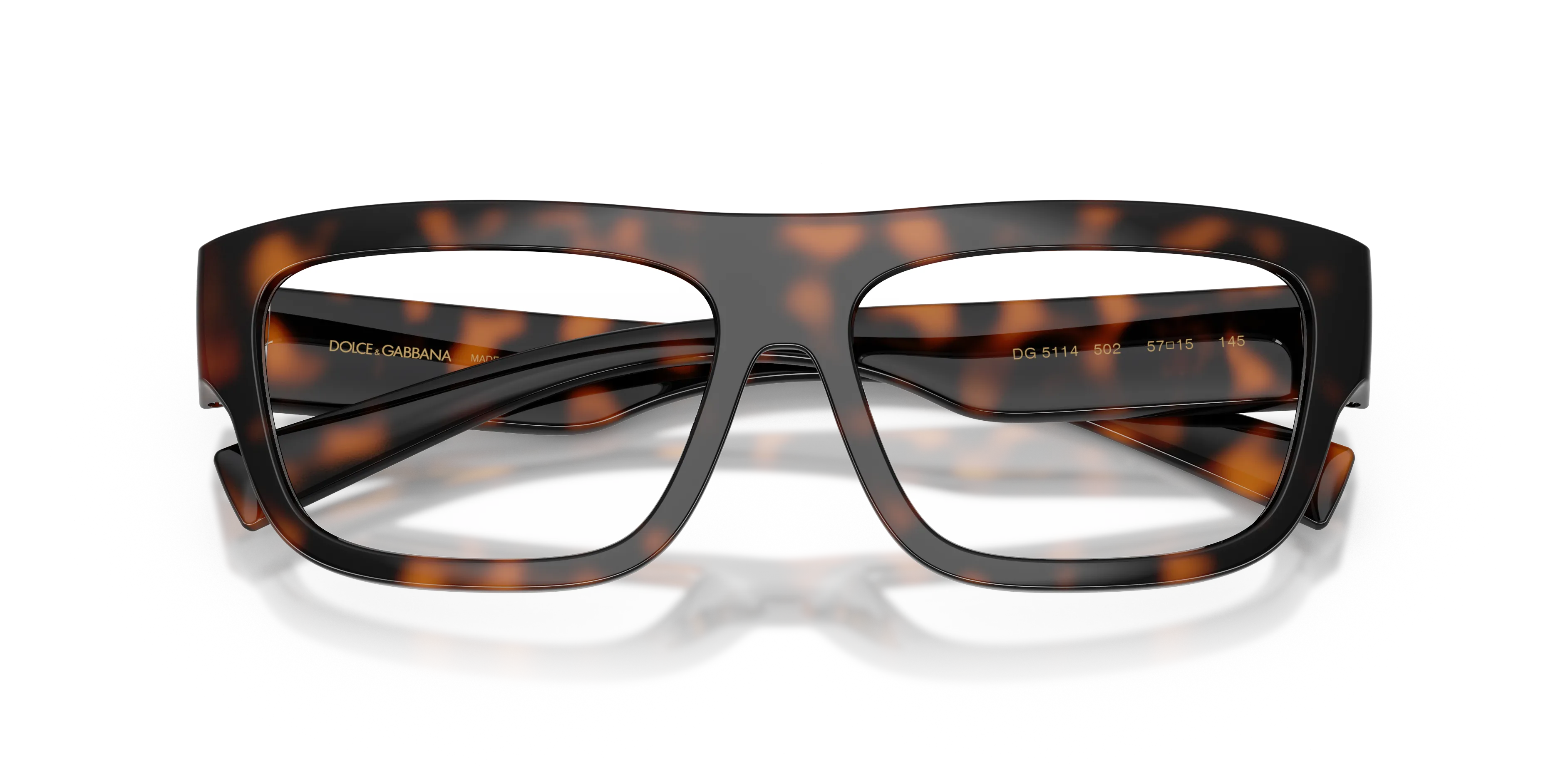 Dolce & Gabbana DG5114 502 Montature da vista Iniettato Tartaruga Trasparente Squadrata Normale - immagine 2
