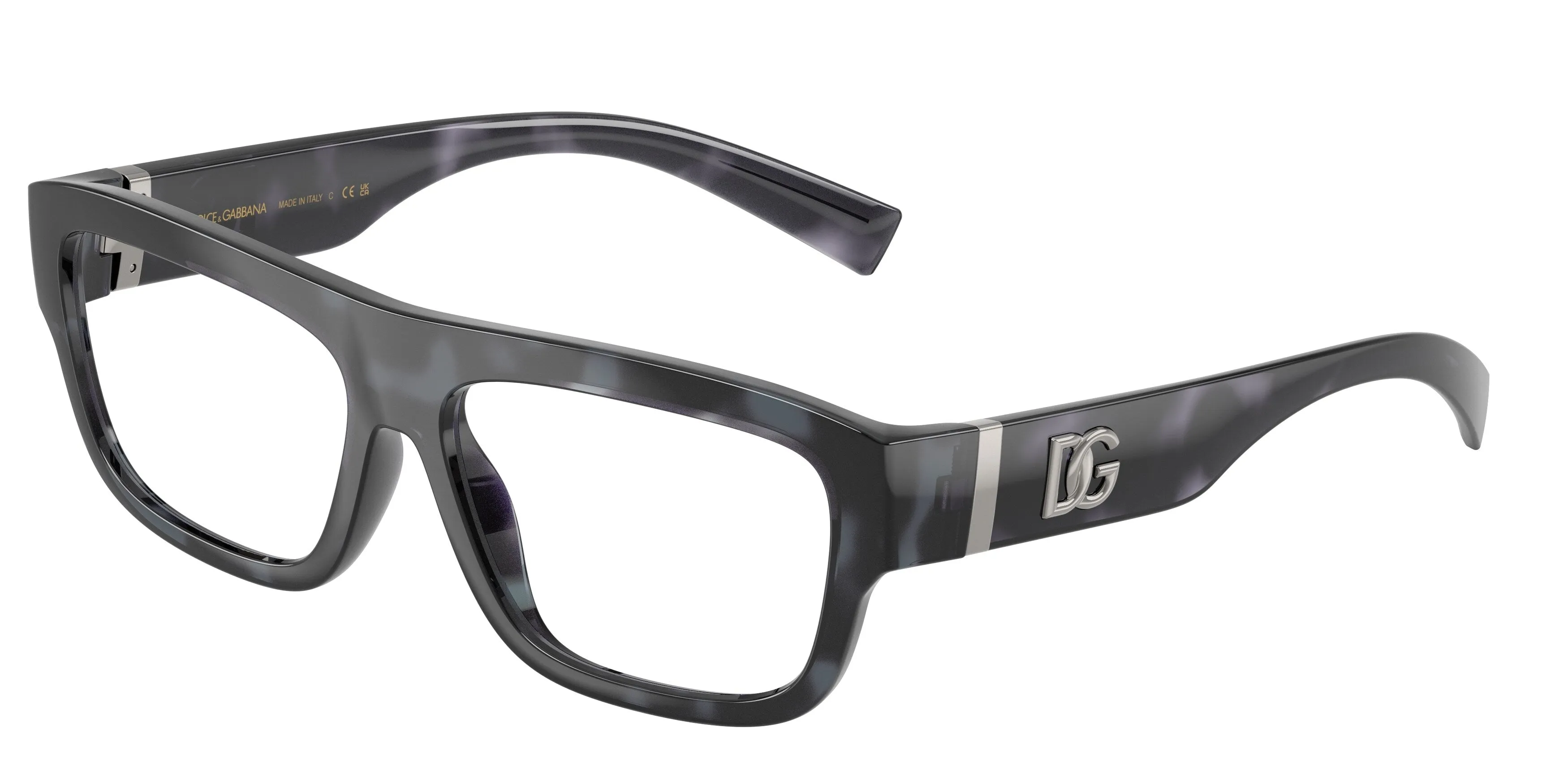 Dolce & Gabbana DG5114 3443 Montature da vista Iniettato Blu Trasparente Squadrata Normale - immagine 1