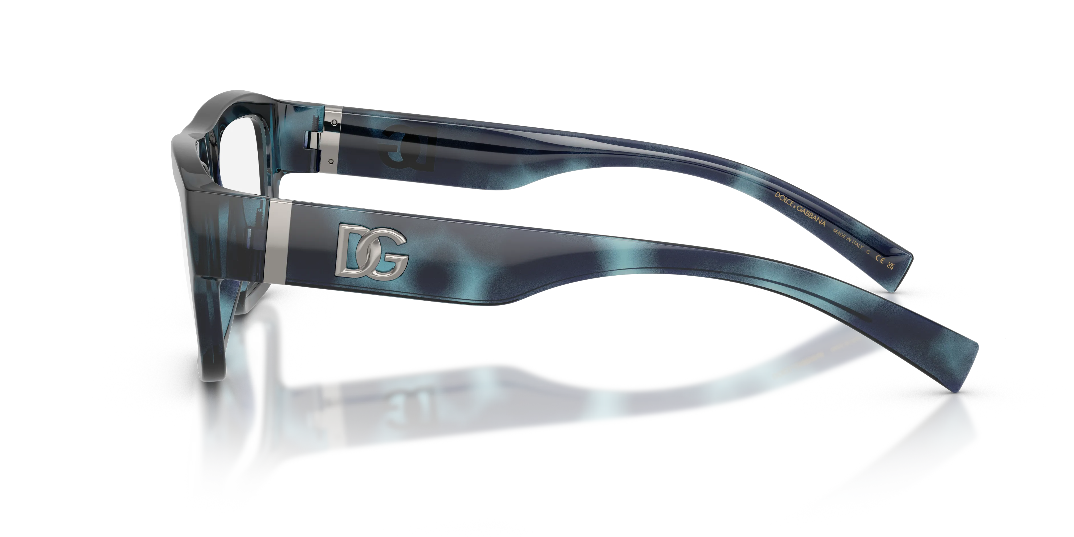 Dolce & Gabbana DG5114 3443 Montature da vista Iniettato Blu Trasparente Squadrata Normale - immagine 4