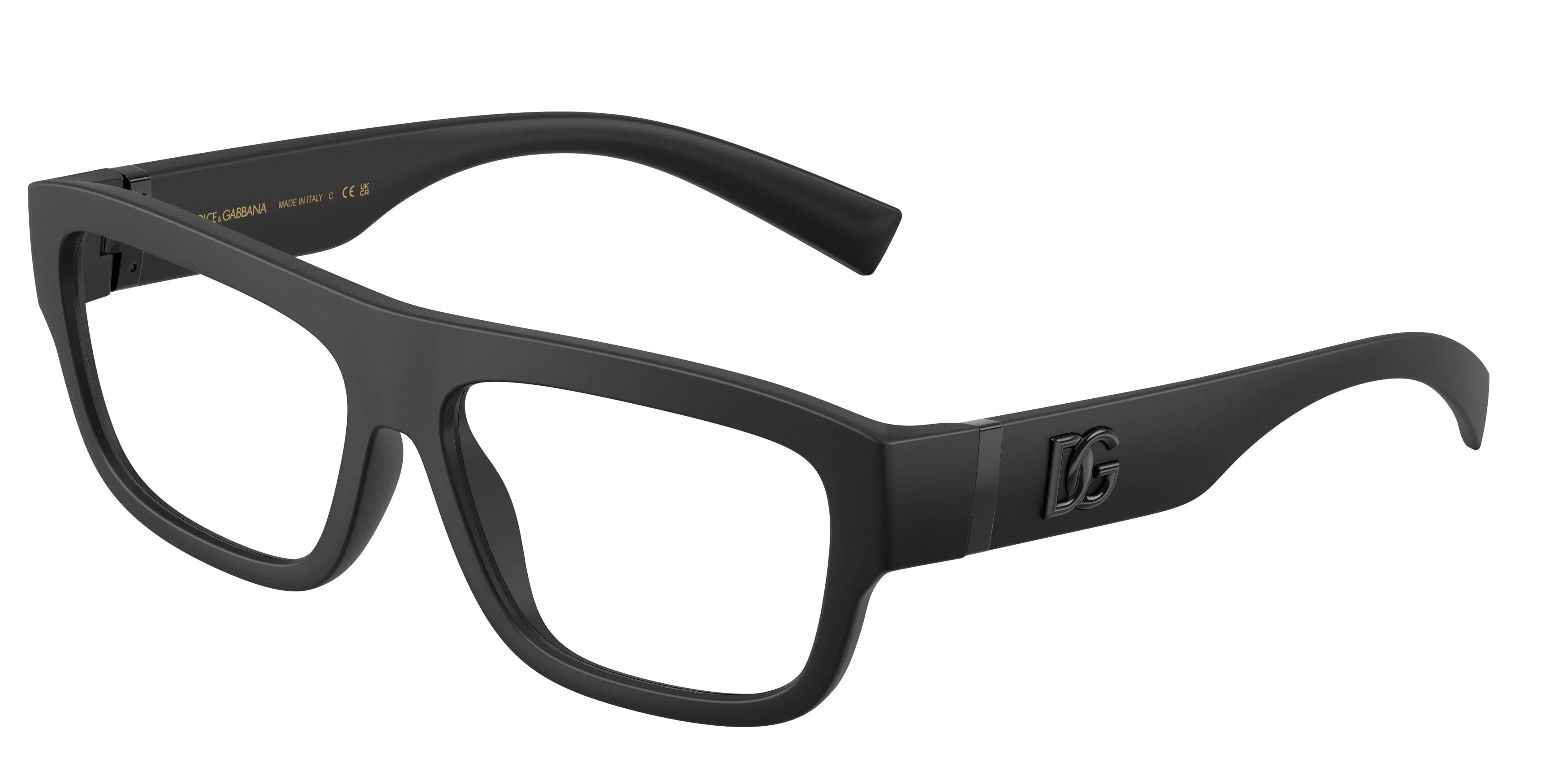 Dolce & Gabbana DG5114 2525 Montature da vista Iniettato Nero Trasparente Squadrata Normale - immagine 1