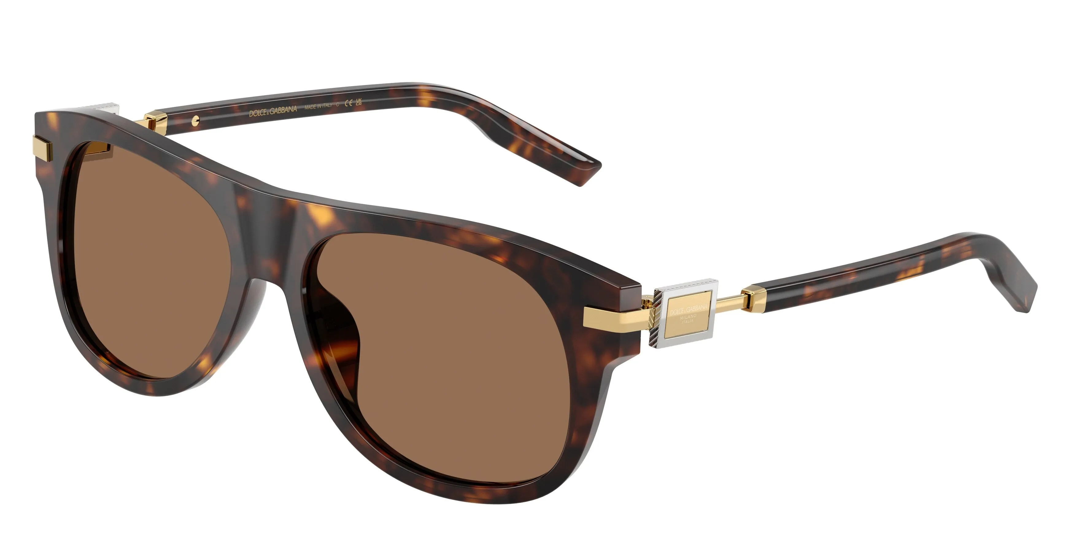 Dolce & Gabbana DG4546 502/73 Occhiali da sole Acetato Tartaruga Marrone Squadrata Normale - immagine 1