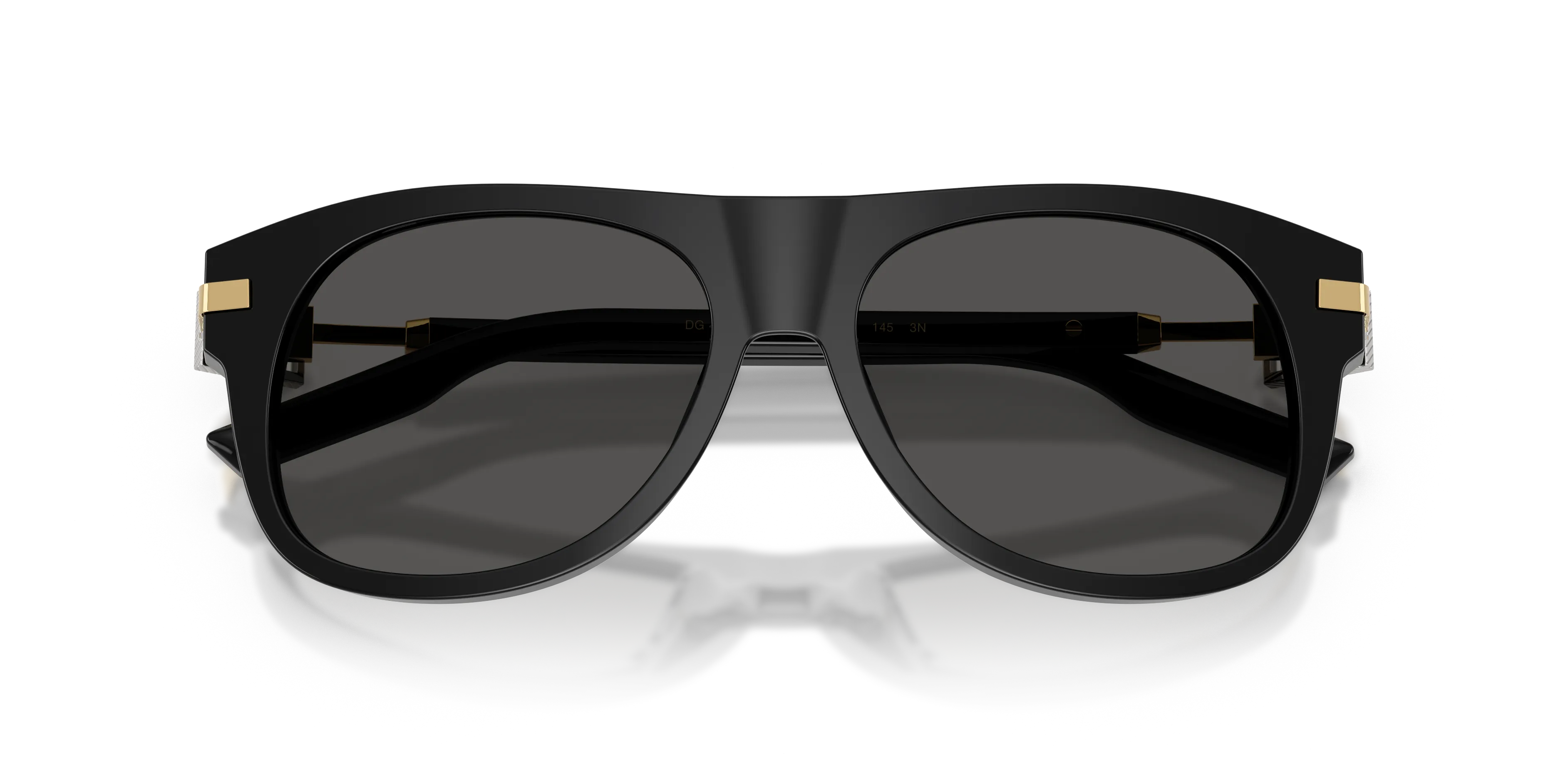 Dolce & Gabbana DG4546 501/87 Occhiali da sole Acetato Nero Grigio Squadrata Normale - immagine 2