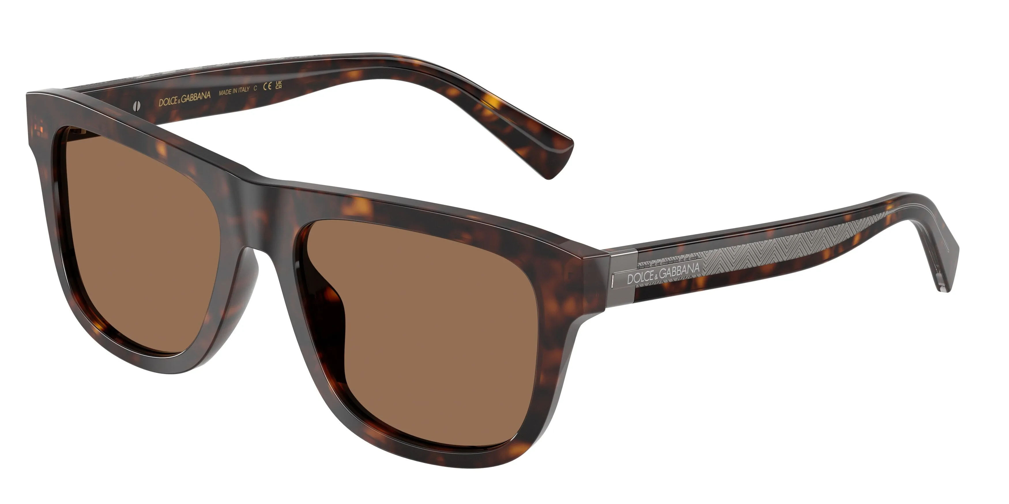 Dolce & Gabbana DG4545 502/73 Occhiali da sole Acetato Tartaruga Marrone Squadrata Normale - immagine 1