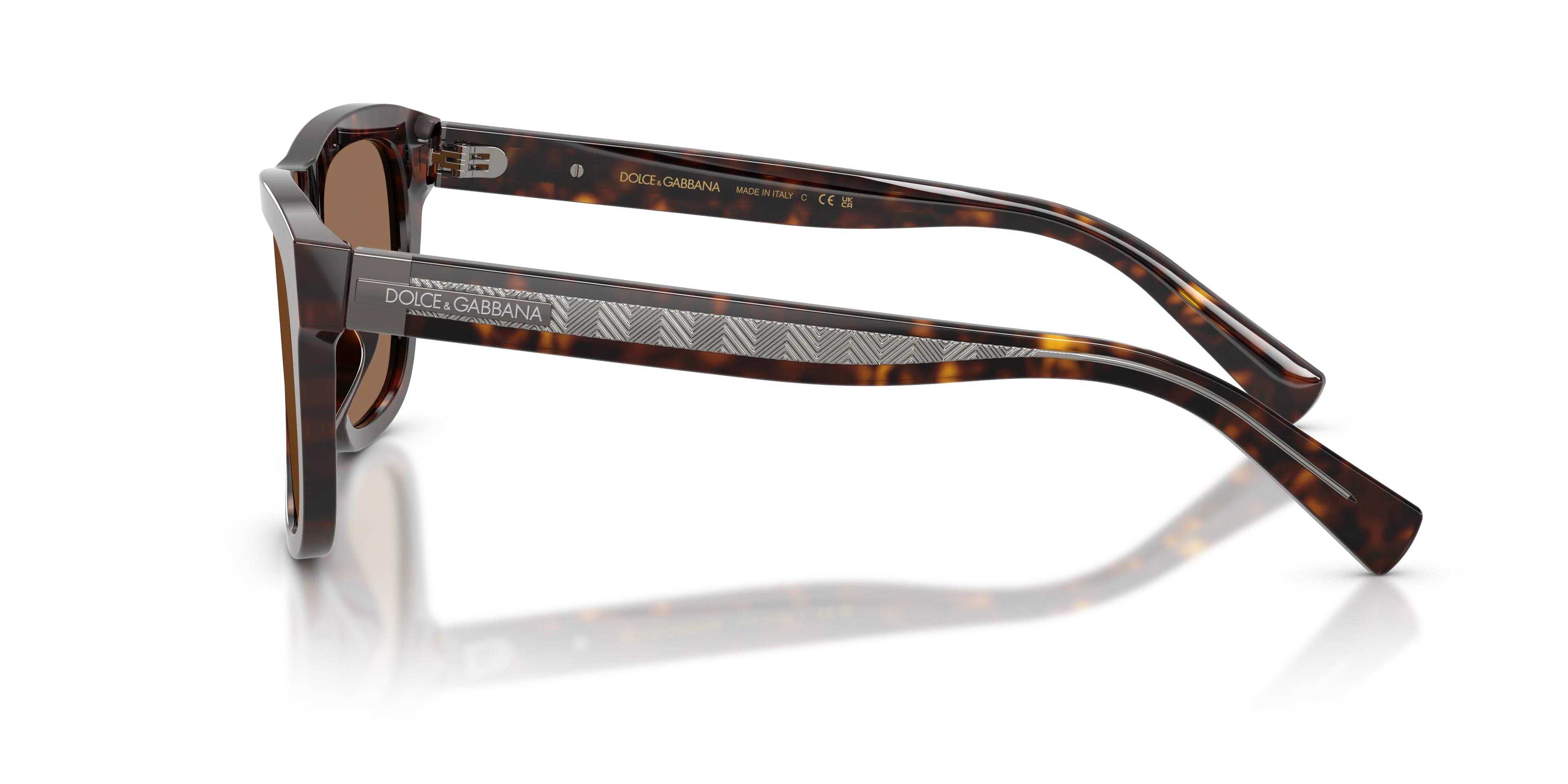 Dolce & Gabbana DG4545 502/73 Occhiali da sole Acetato Tartaruga Marrone Squadrata Normale - immagine 4