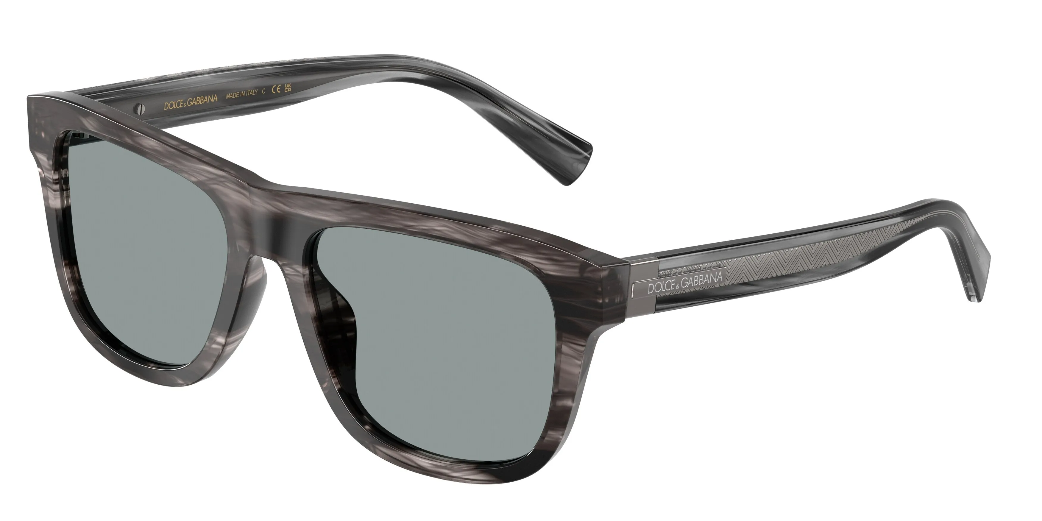 Dolce & Gabbana DG4545 3440/1 Occhiali da sole Acetato Grigio Grigio Squadrata Normale - immagine 1