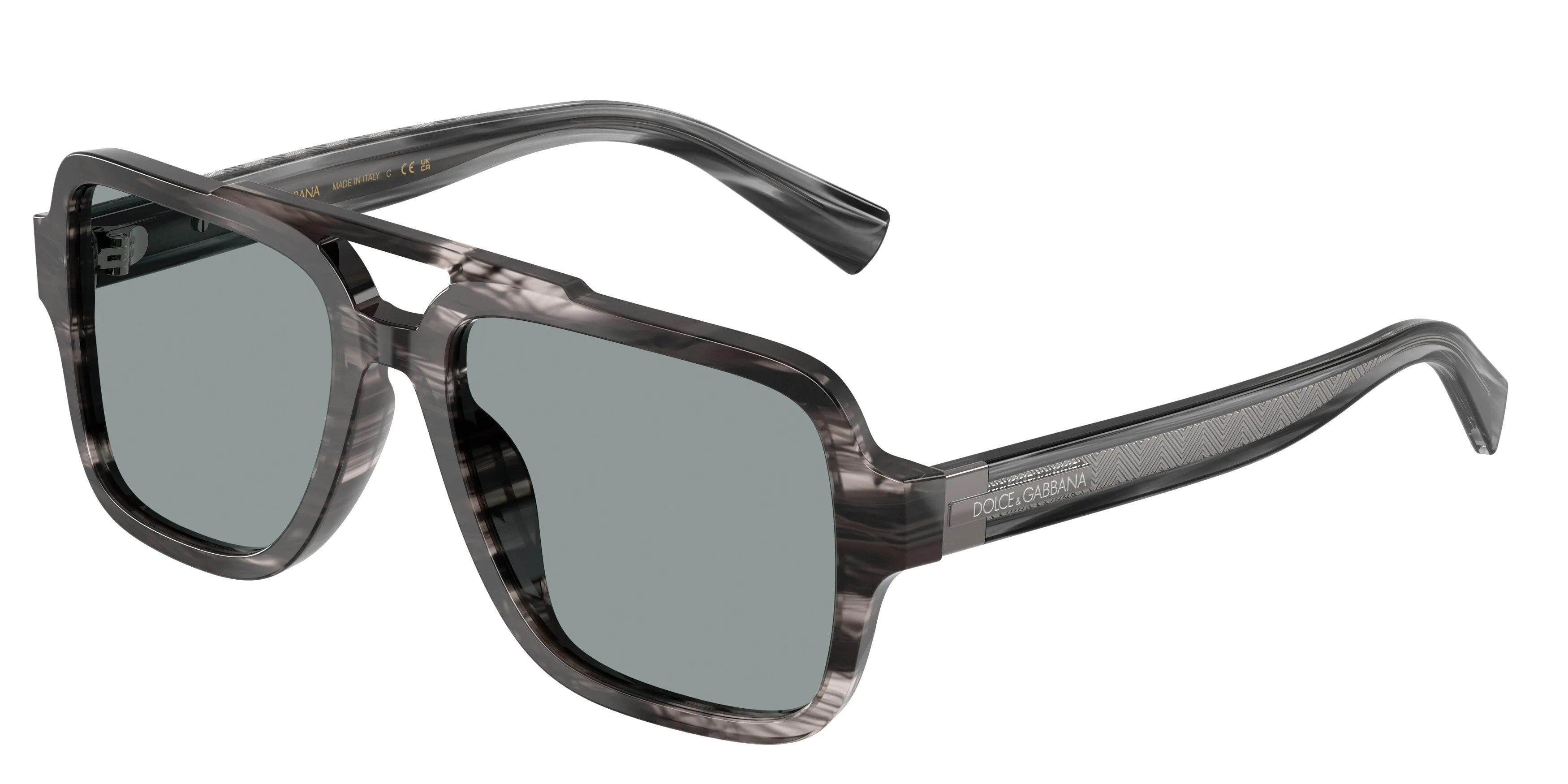 Dolce & Gabbana DG4544 3440/1 Occhiali da sole Acetato Grigio Grigio Pilot Normale - immagine 1
