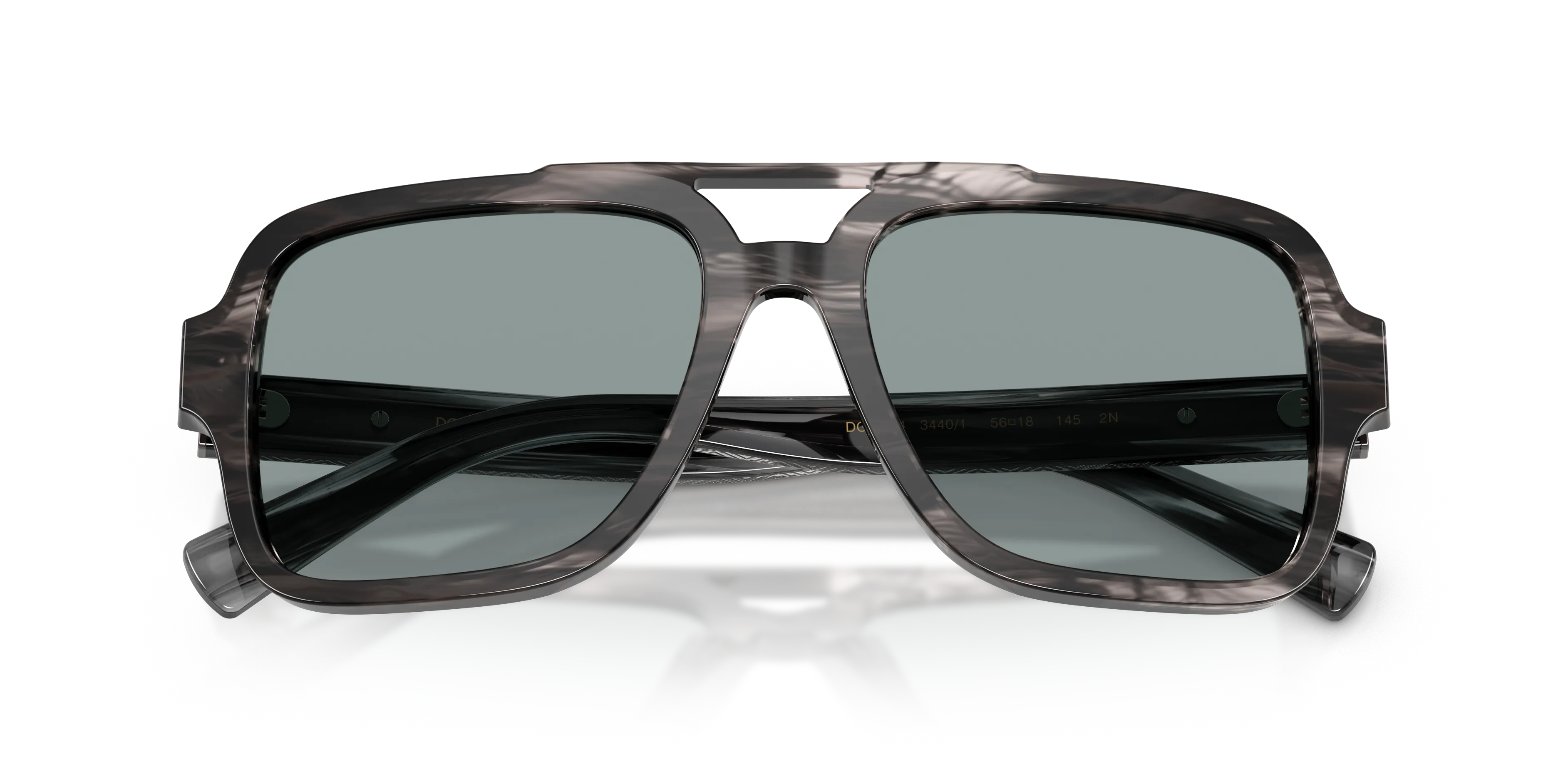 Dolce & Gabbana DG4544 3440/1 Occhiali da sole Acetato Grigio Grigio Pilot Normale - immagine 2