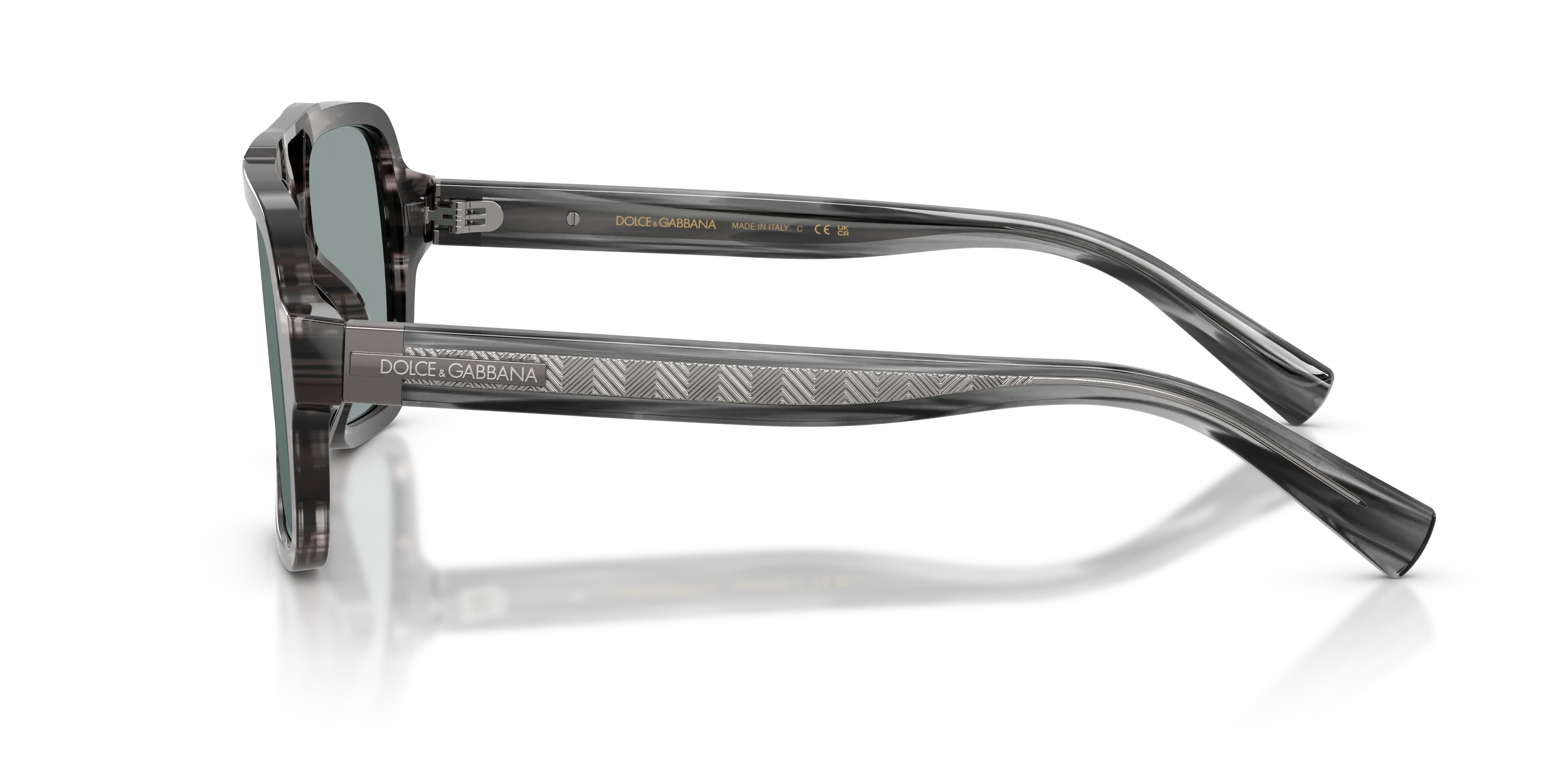 Dolce & Gabbana DG4544 3440/1 Occhiali da sole Acetato Grigio Grigio Pilot Normale - immagine 4
