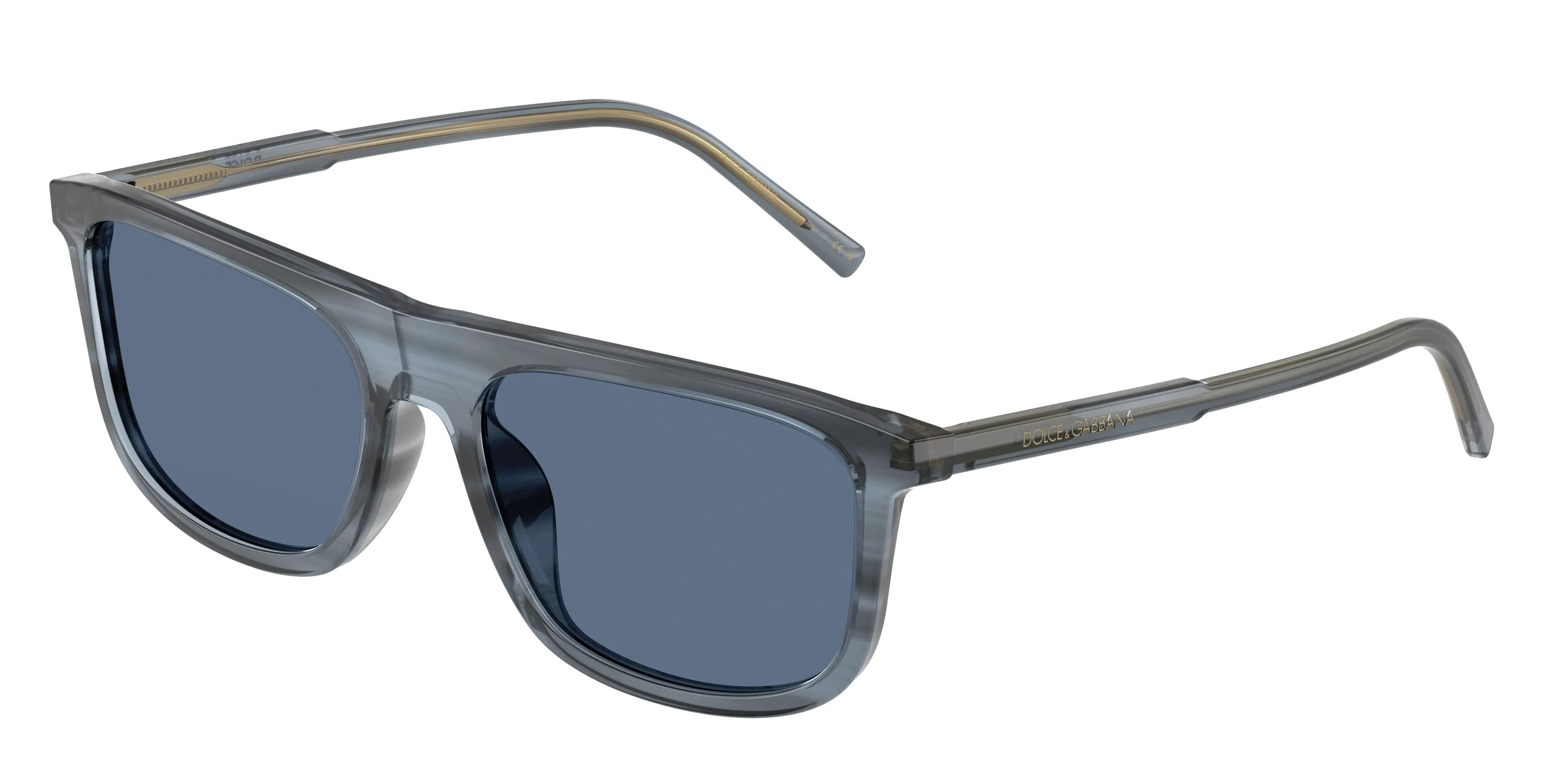 Dolce & Gabbana DG4542 348280 Occhiali da sole Acetato Blu Blu Squadrata Normale - immagine 1