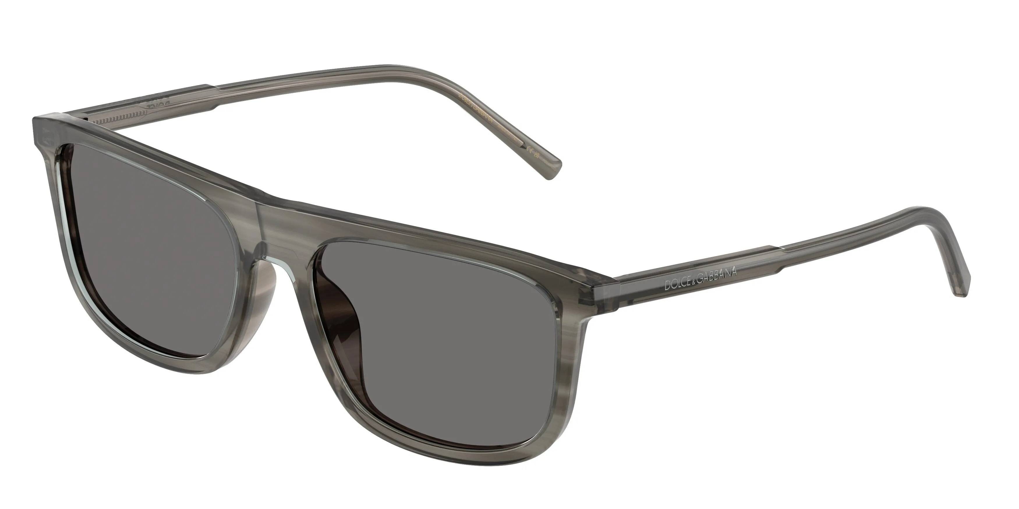 Dolce & Gabbana DG4542 347981 Occhiali da sole Acetato Grigio Grigio Squadrata Polarizzata - immagine 1