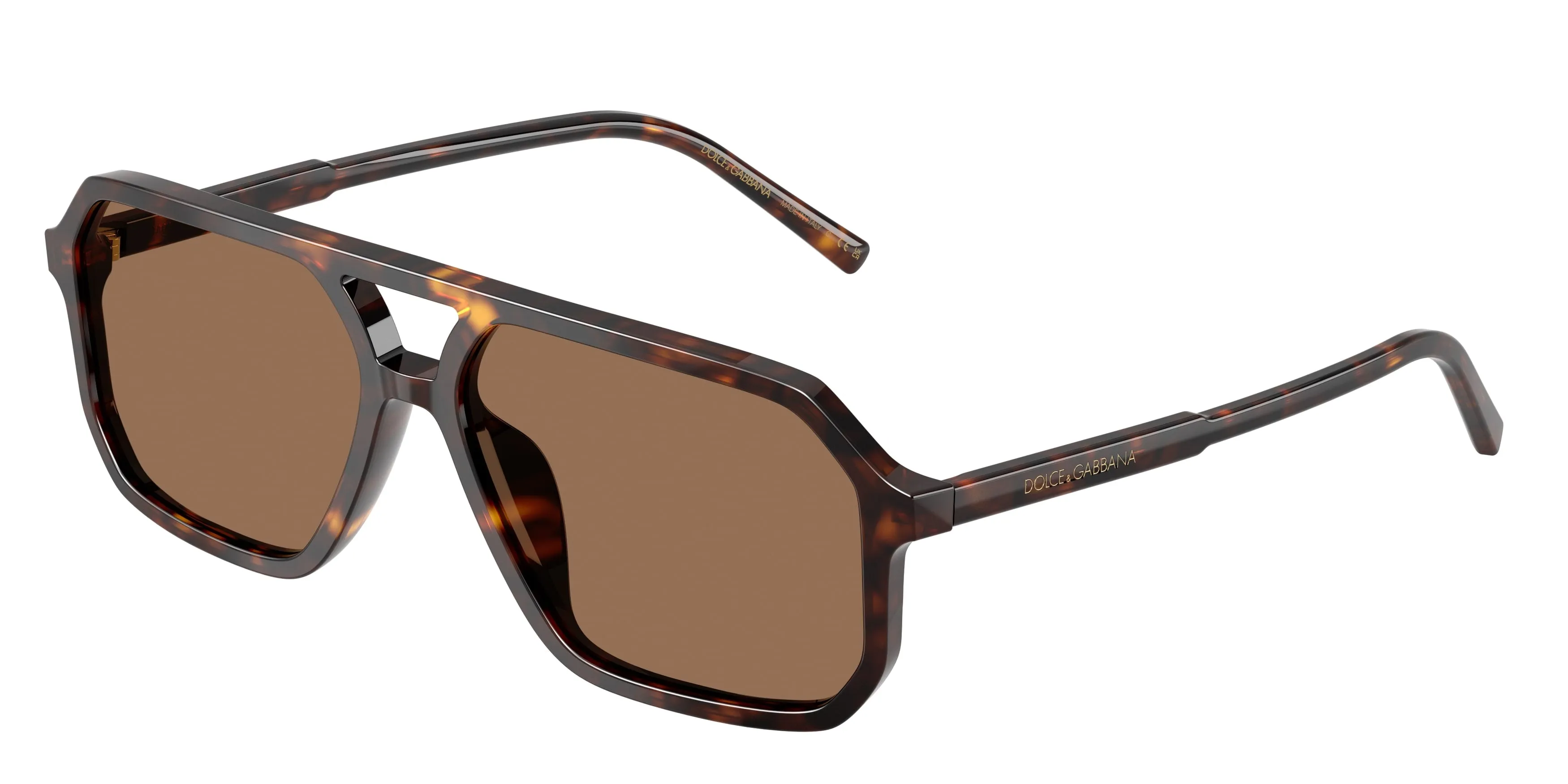 Dolce & Gabbana DG4541 502/73 Occhiali da sole Acetato Tartaruga Marrone Pilot Normale - immagine 1