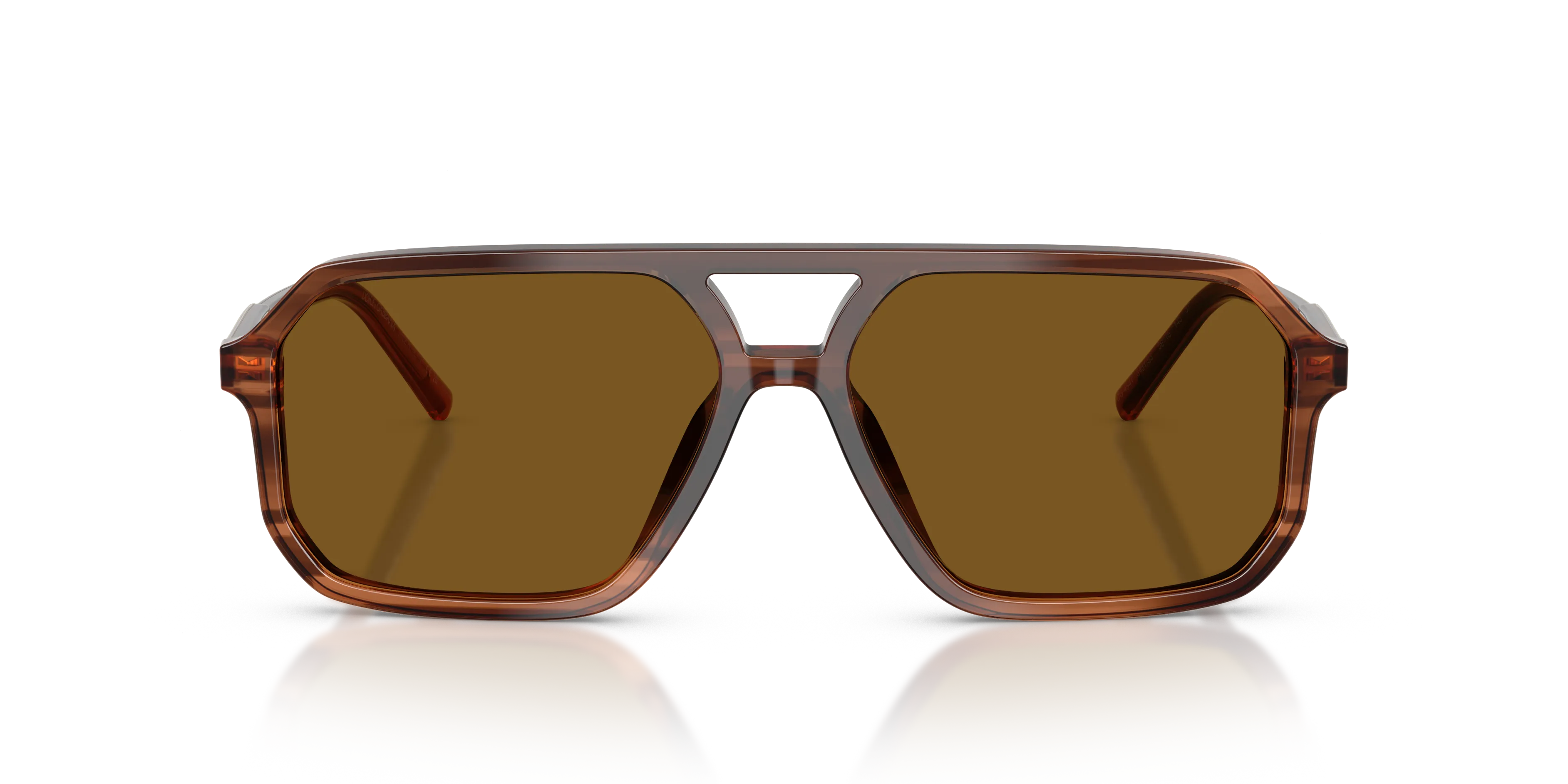 Dolce & Gabbana DG4541 348183 Occhiali da sole Acetato Marrone Marrone Pilot Polarizzata - immagine 3