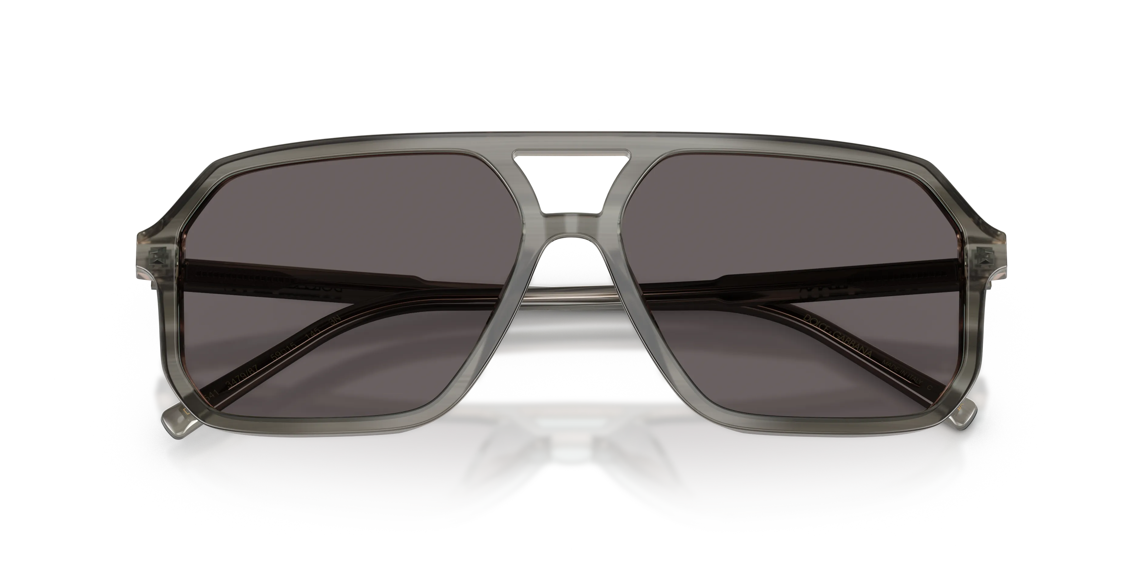 Dolce & Gabbana DG4541 347987 Occhiali da sole Acetato Grigio Grigio Pilot Normale - immagine 2