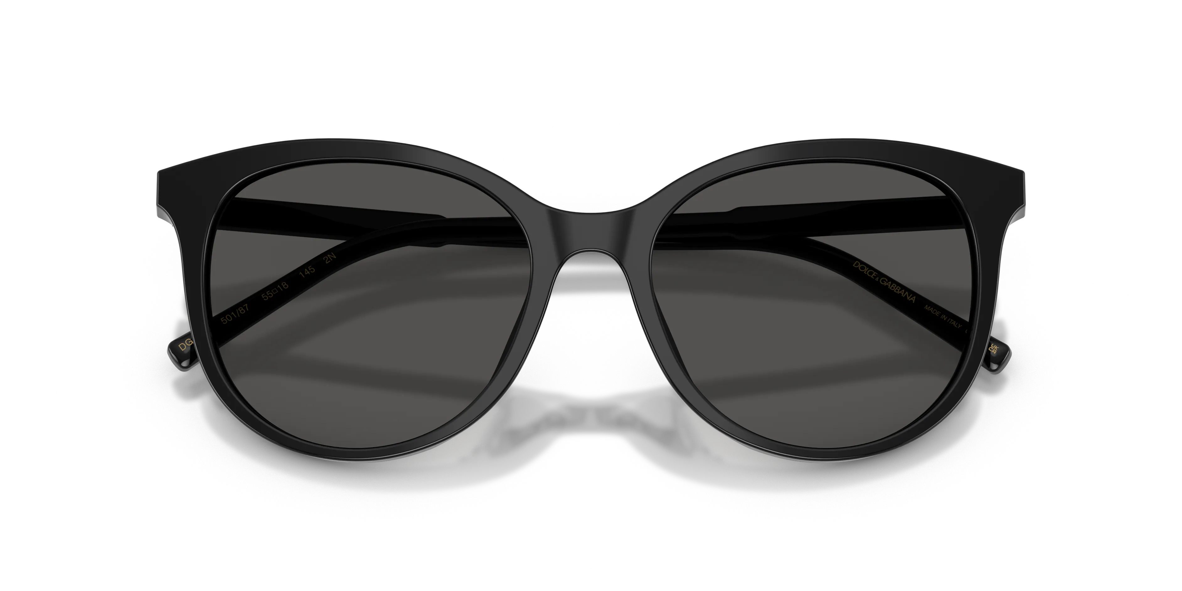 Dolce & Gabbana DG4540 501/87 Occhiali da sole Acetato Nero Grigio Pantos Normale - immagine 2