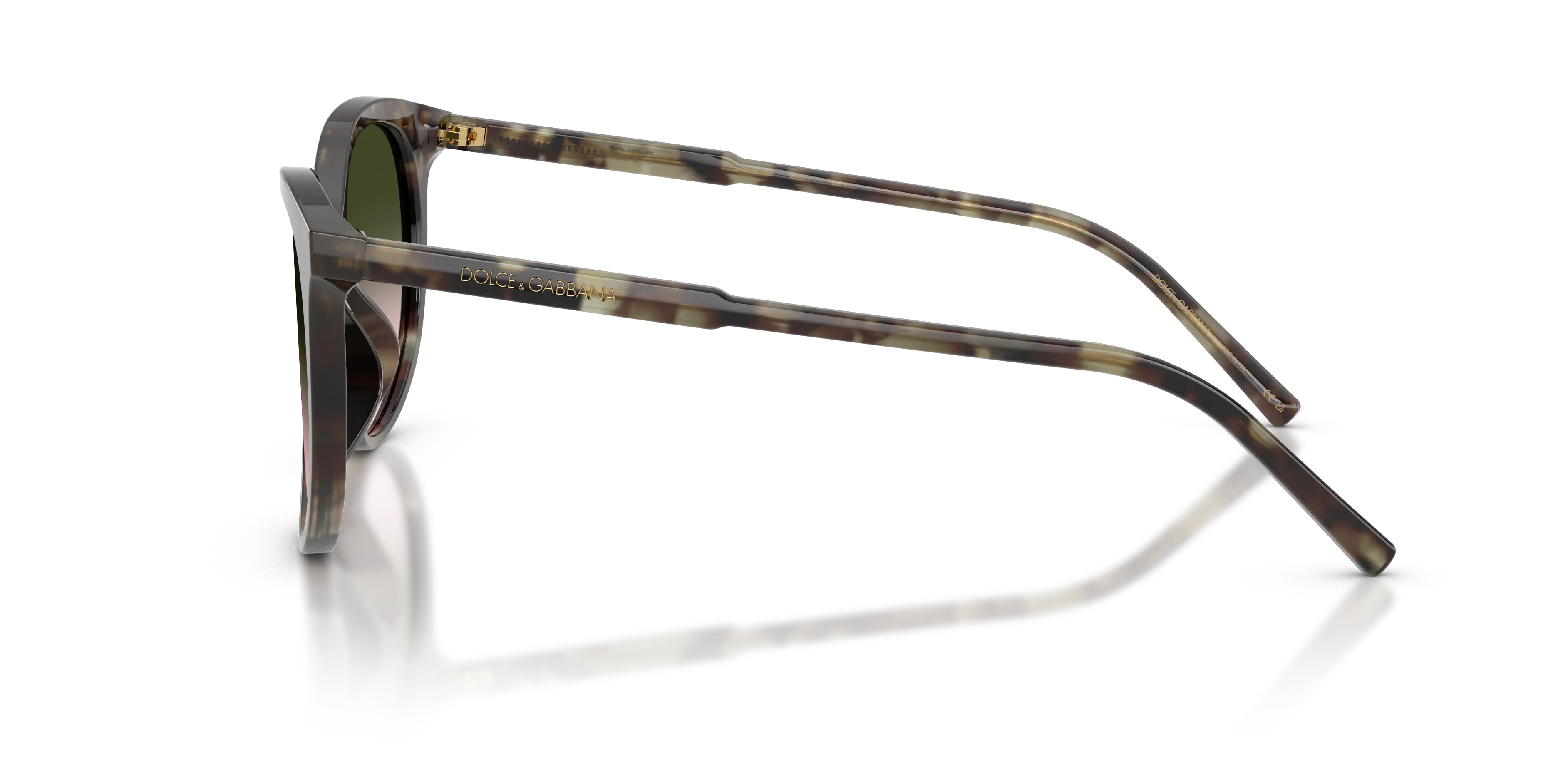 Dolce & Gabbana DG4540 34782C Occhiali da sole Acetato Verde Marrone Pantos Normale Sfumato - immagine 4