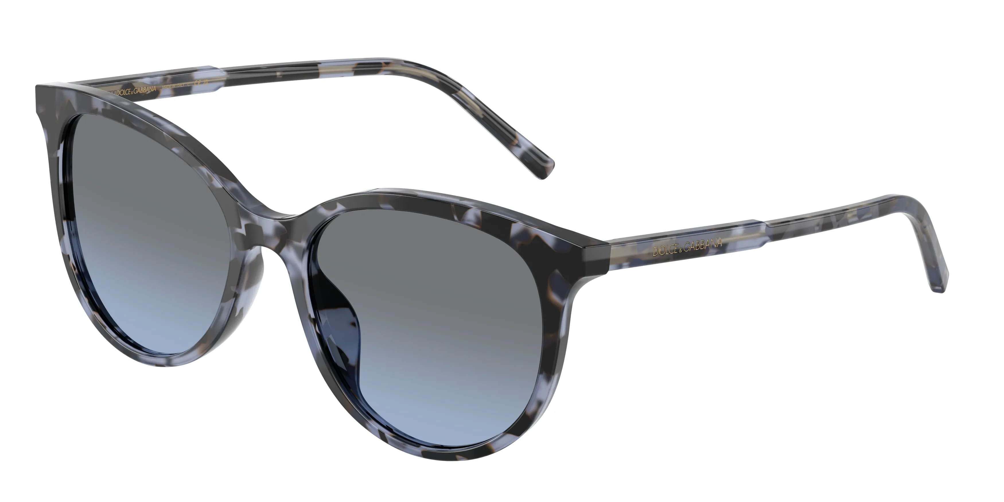 Dolce & Gabbana DG4540 34438F Occhiali da sole Acetato Blu Blu Pantos Normale Sfumato - immagine 1