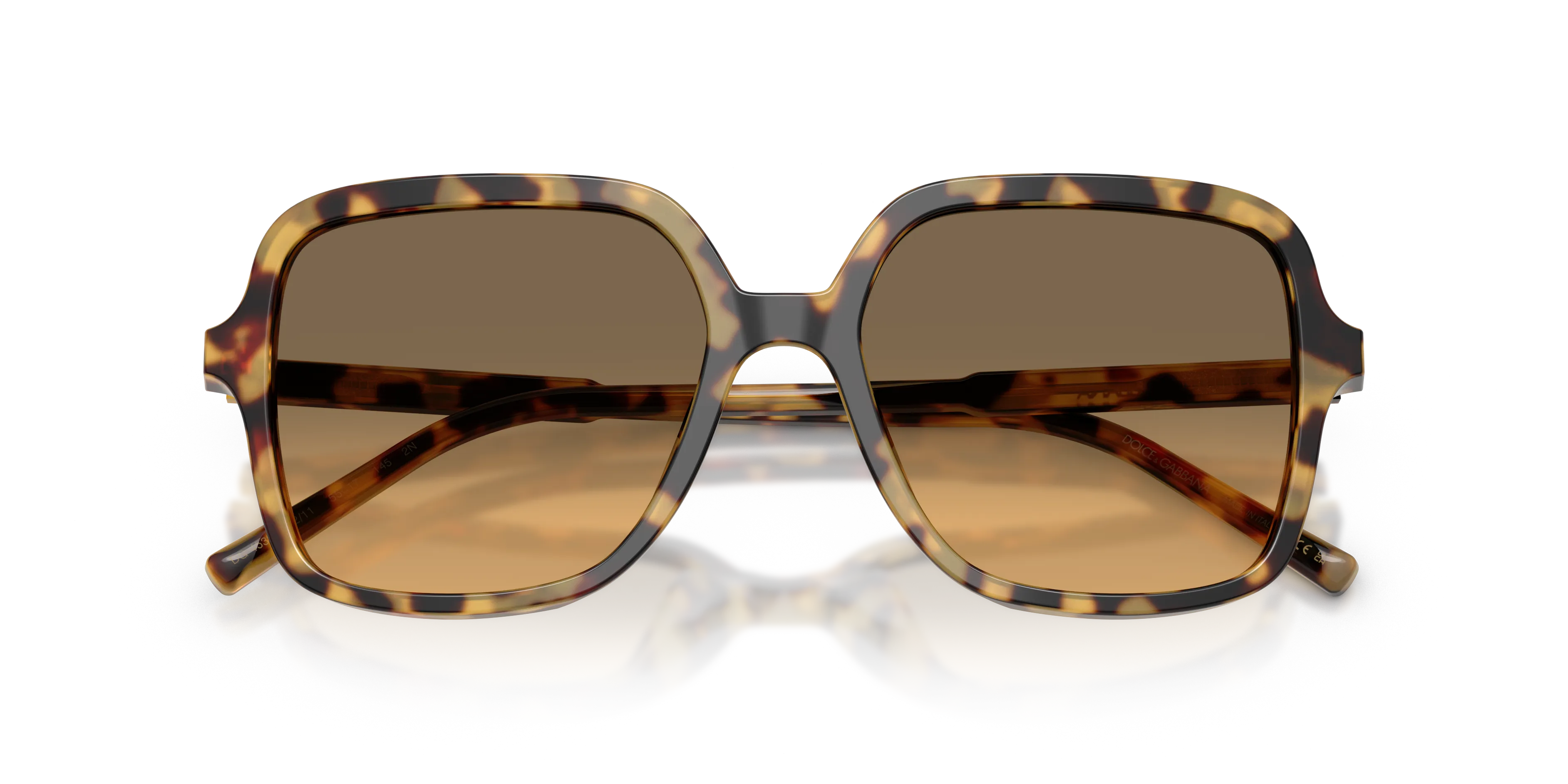 Dolce & Gabbana DG4539 512/11 Occhiali da sole Acetato Tartaruga Grigio Squadrata Normale Sfumato - immagine 2