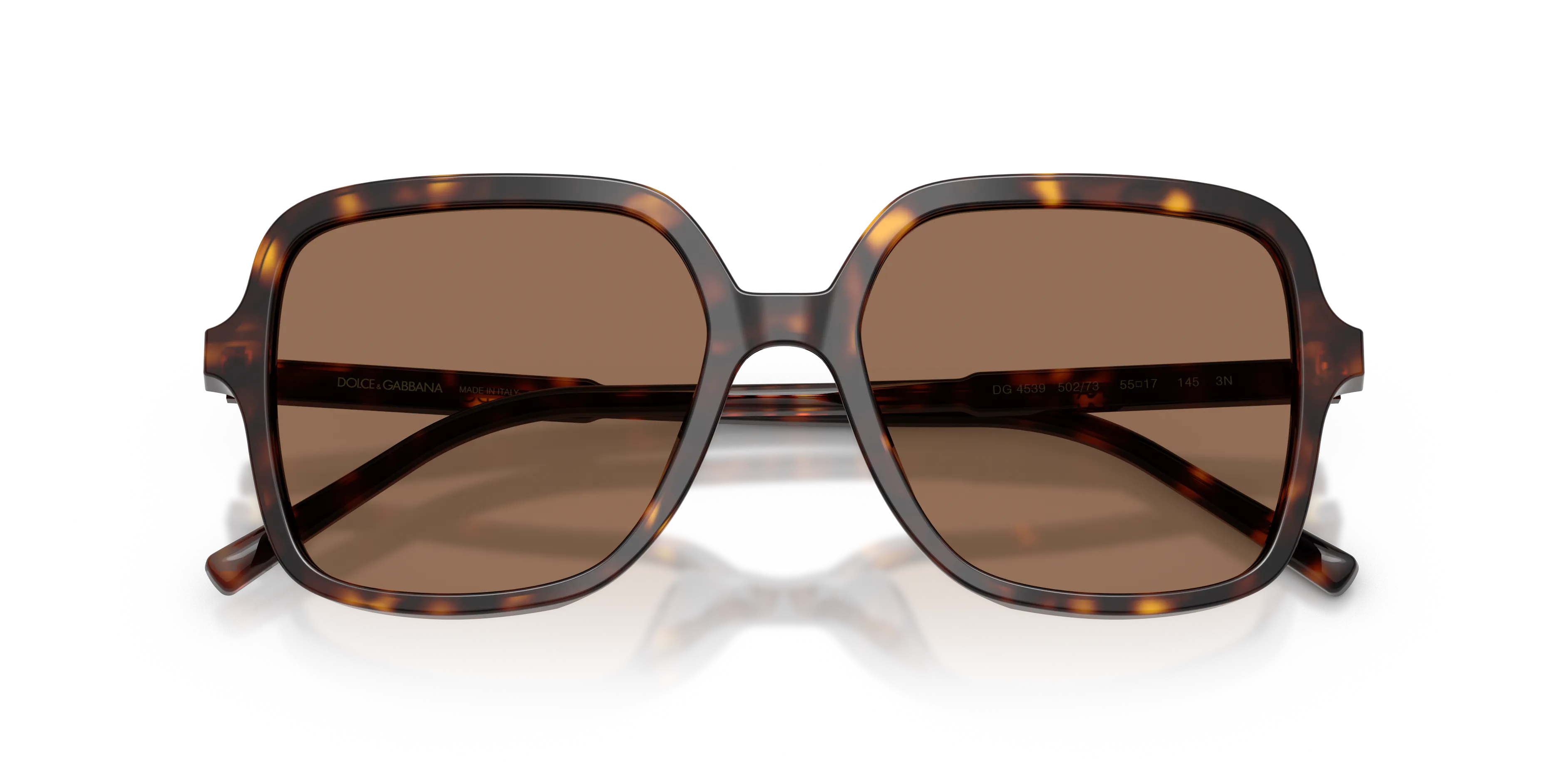 Dolce & Gabbana DG4539 502/73 Occhiali da sole Acetato Tartaruga Marrone Squadrata Normale - immagine 2