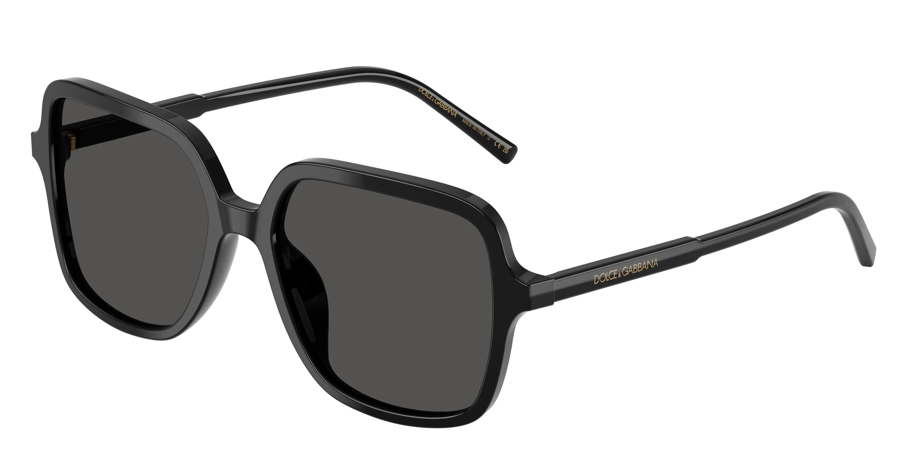 Dolce & Gabbana DG4539 501/87 Occhiali da sole Acetato Nero Grigio Squadrata Normale - immagine 1