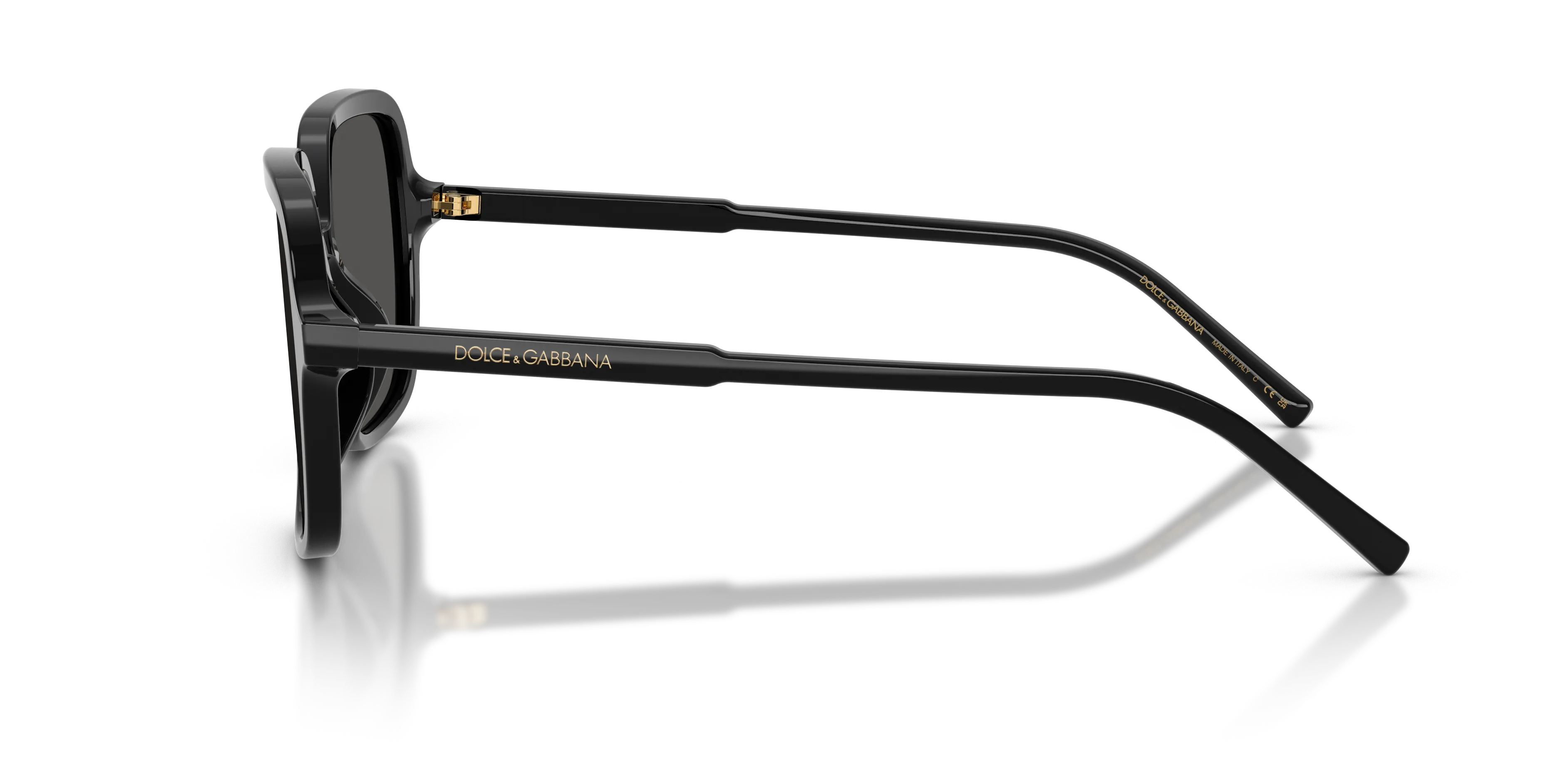 Dolce & Gabbana DG4539 501/87 Occhiali da sole Acetato Nero Grigio Squadrata Normale - immagine 4