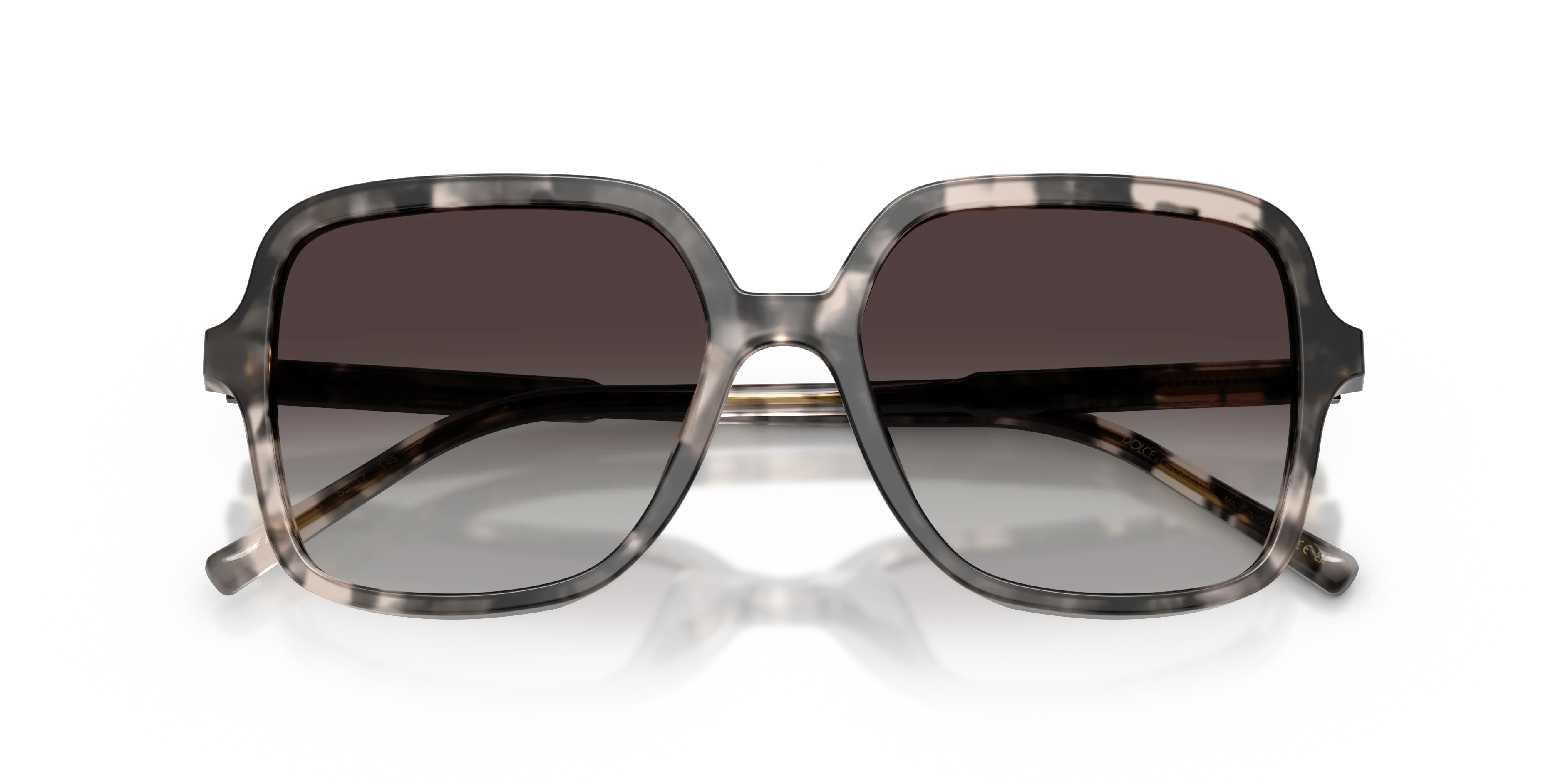 Dolce & Gabbana DG4539 31728G Occhiali da sole Acetato Tartaruga Grigio Squadrata Normale Sfumato - immagine 2