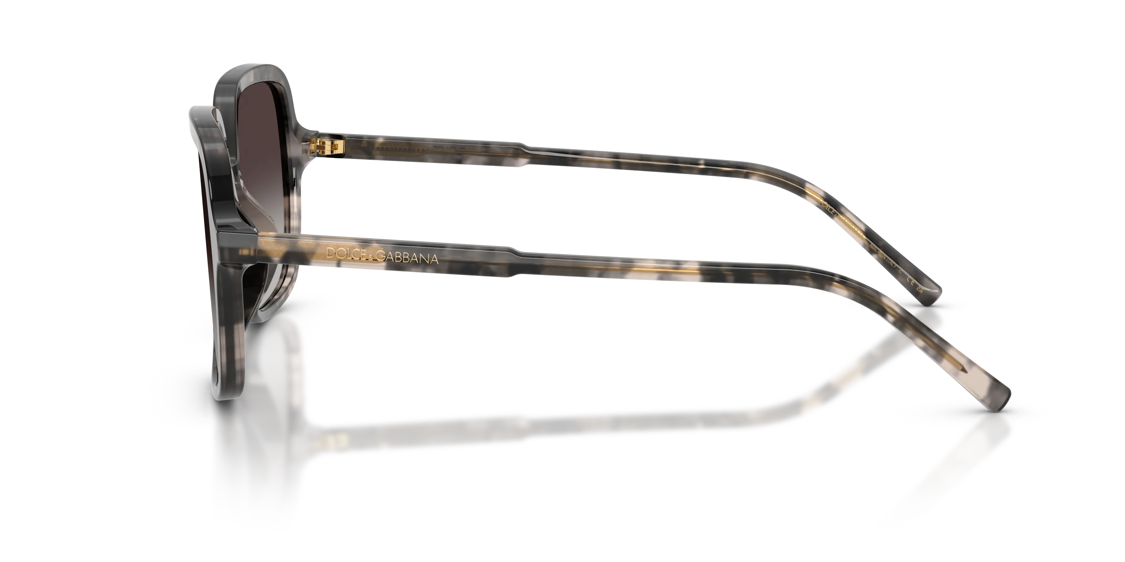 Dolce & Gabbana DG4539 31728G Occhiali da sole Acetato Tartaruga Grigio Squadrata Normale Sfumato - immagine 4